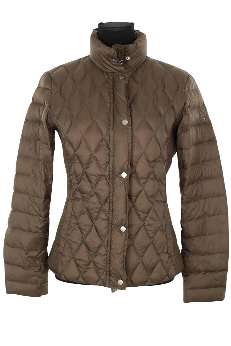 Lightweight quilted padded jacket with high neck TOMMY HILFIGER - SECONDE MAIN Khaki