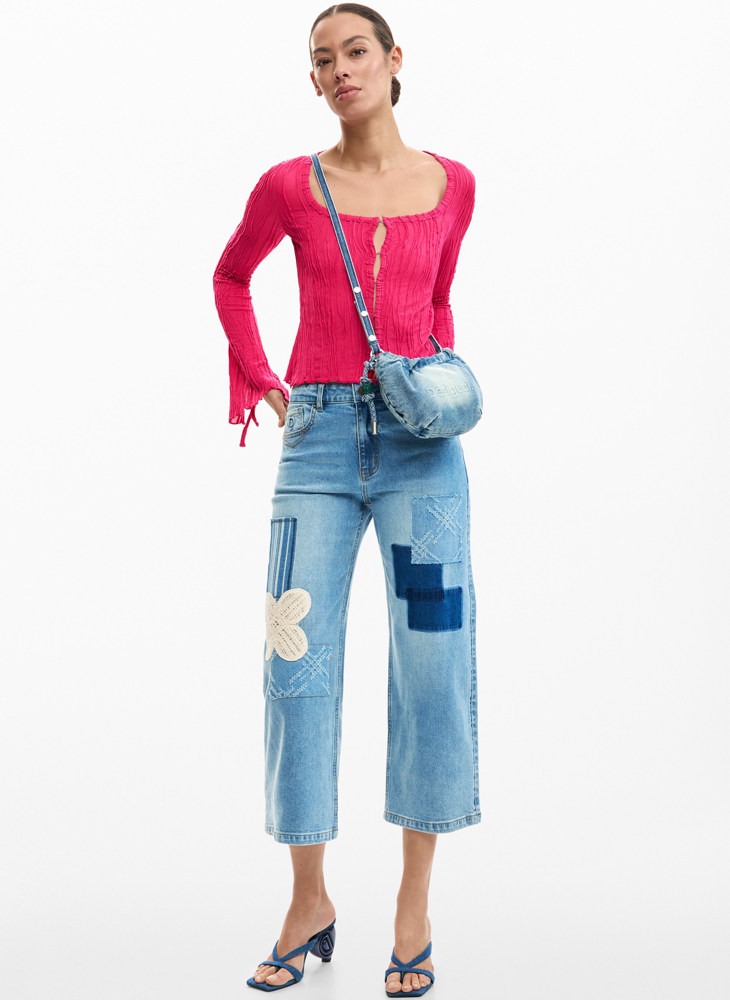 Capri-Jeans DESIGUAL Blau