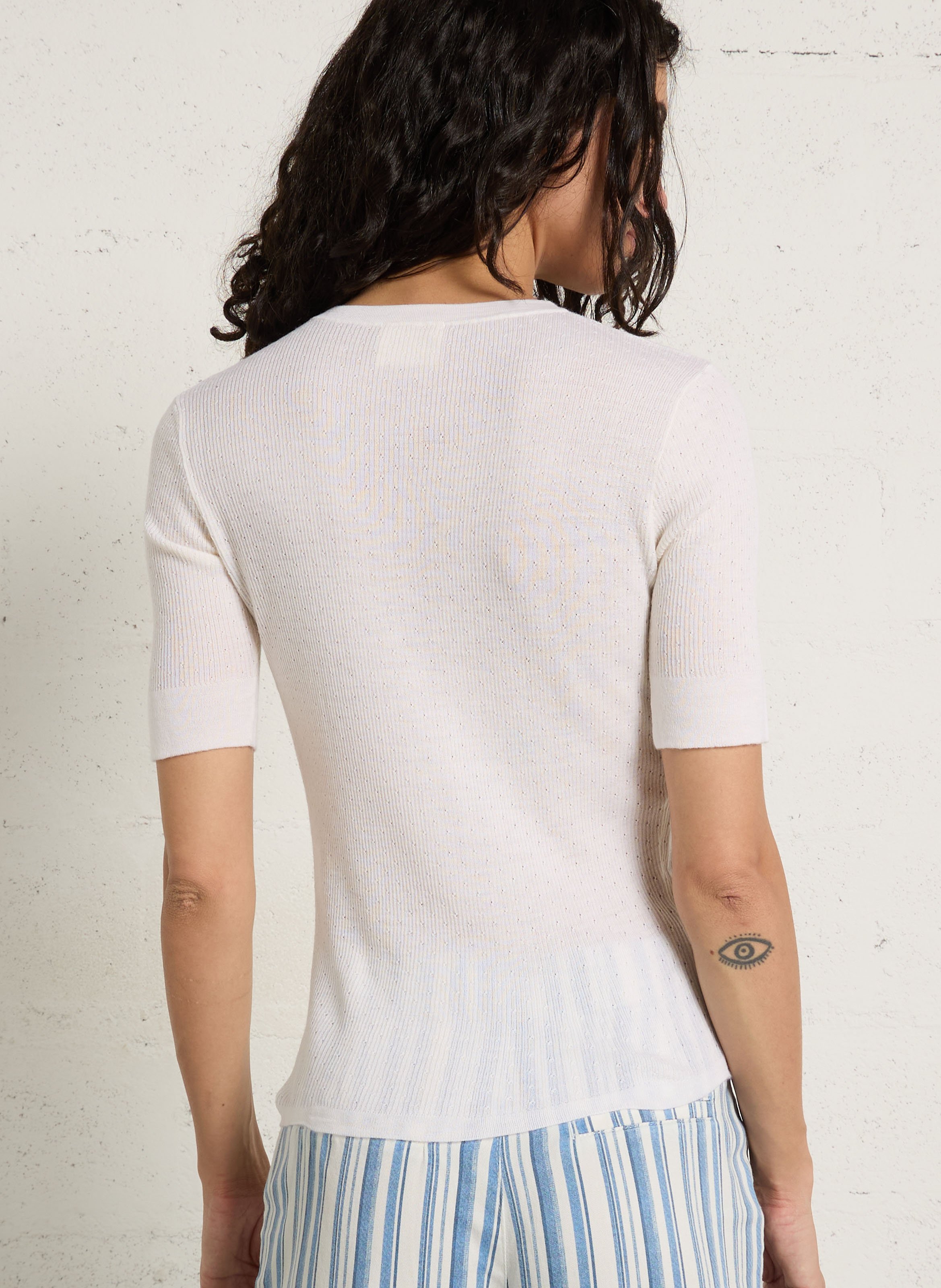 Pull moulant en laine PETITE MENDIGOTE Beige