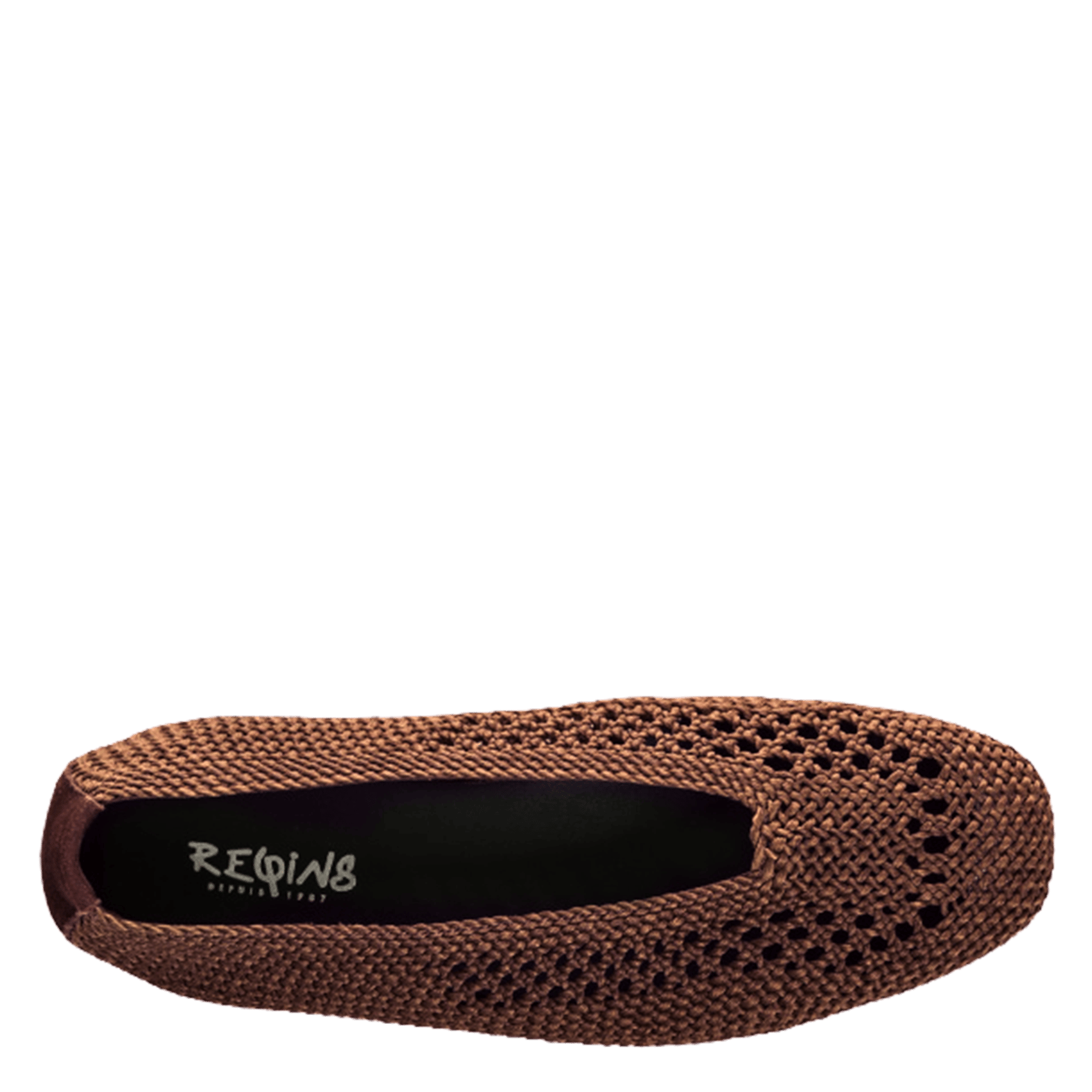 Braided ballet pumps REQINS Brown