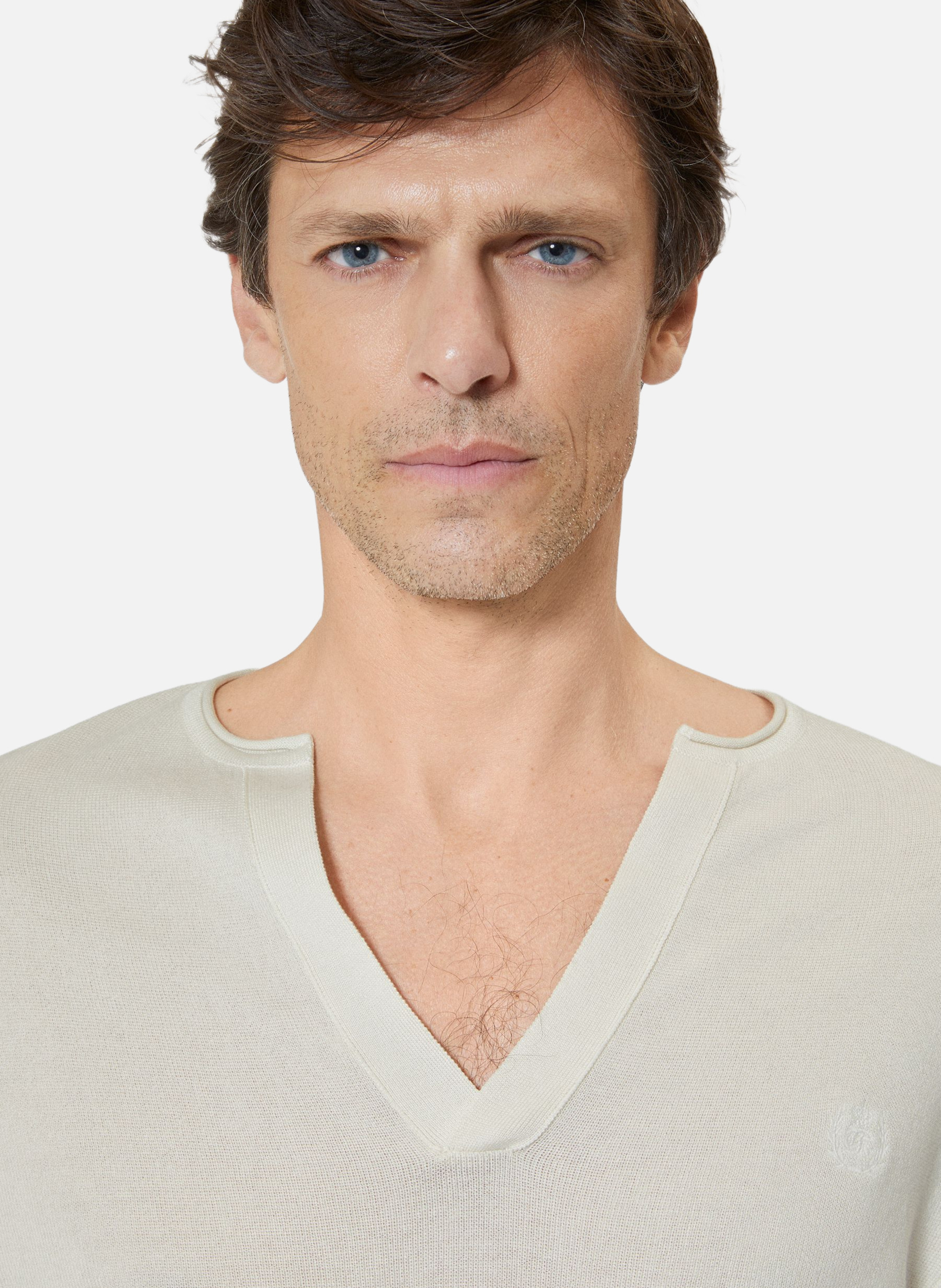 Grandad-collar sweater THE KOOPLES Beige