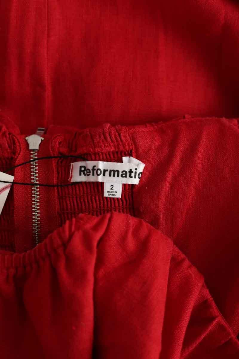 Robe REFORMATION - Seconde Main Marron