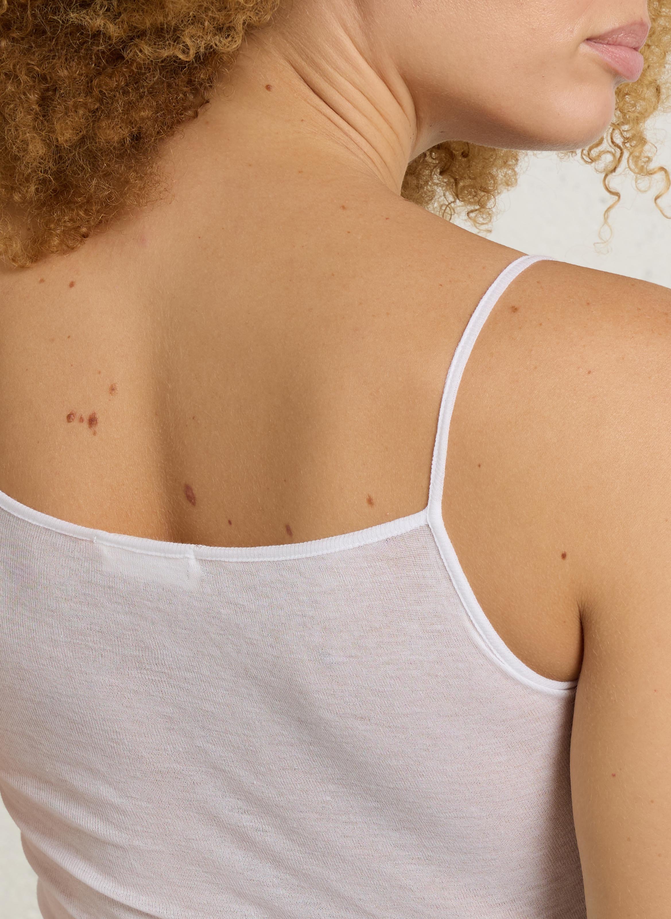 Round-neck cotton tank top AMERICAN VINTAGE White