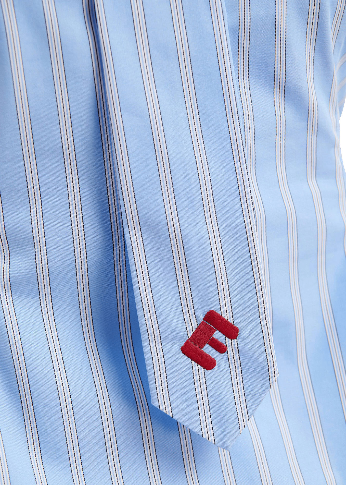 Ärmelloses gestreiftes Top mit Schluppenkragen ESSENTIEL ANTWERP Blau