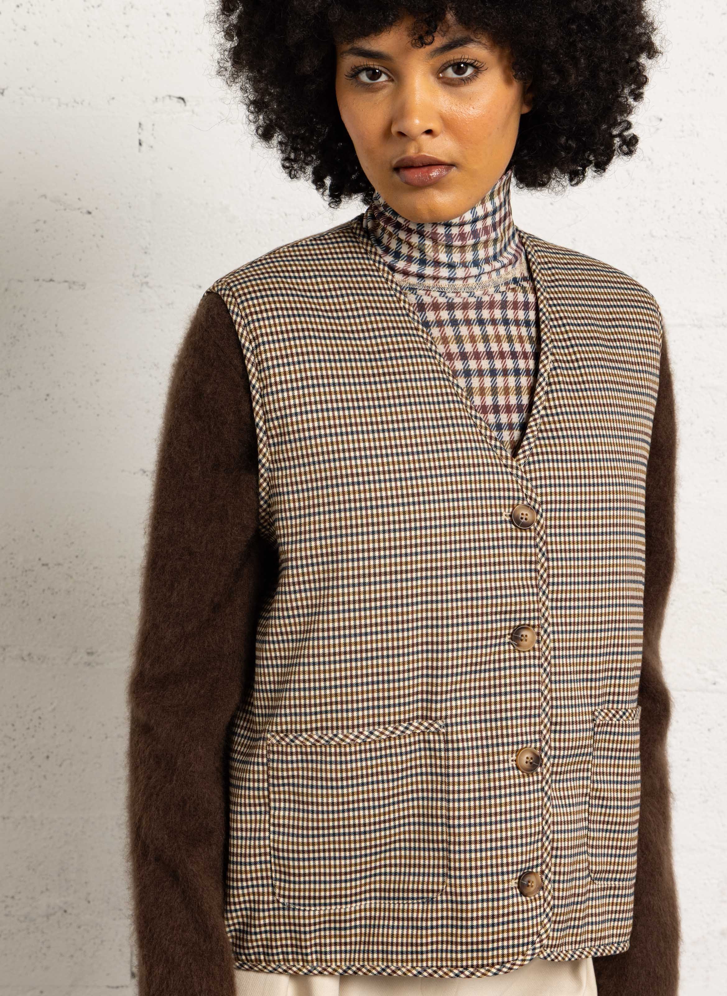 Trench en coton col classique SUNCOO Beige