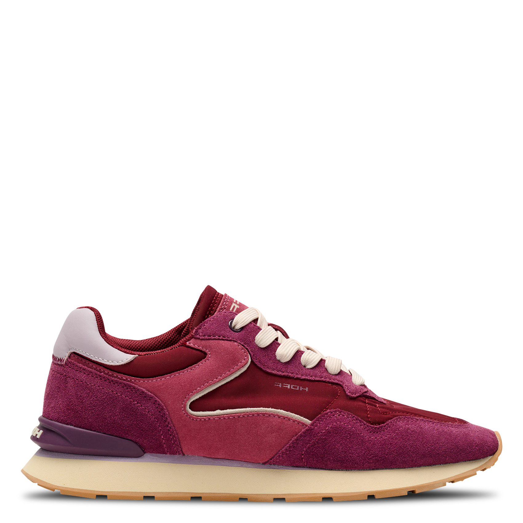 Niedrige Sneaker aus Leder-Mix HOFF Rot