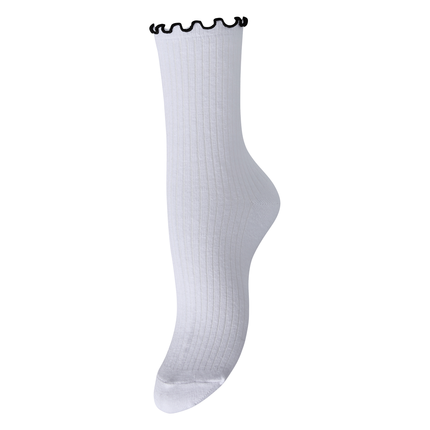 Chaussettes en coton mélangé PIECES Blanc