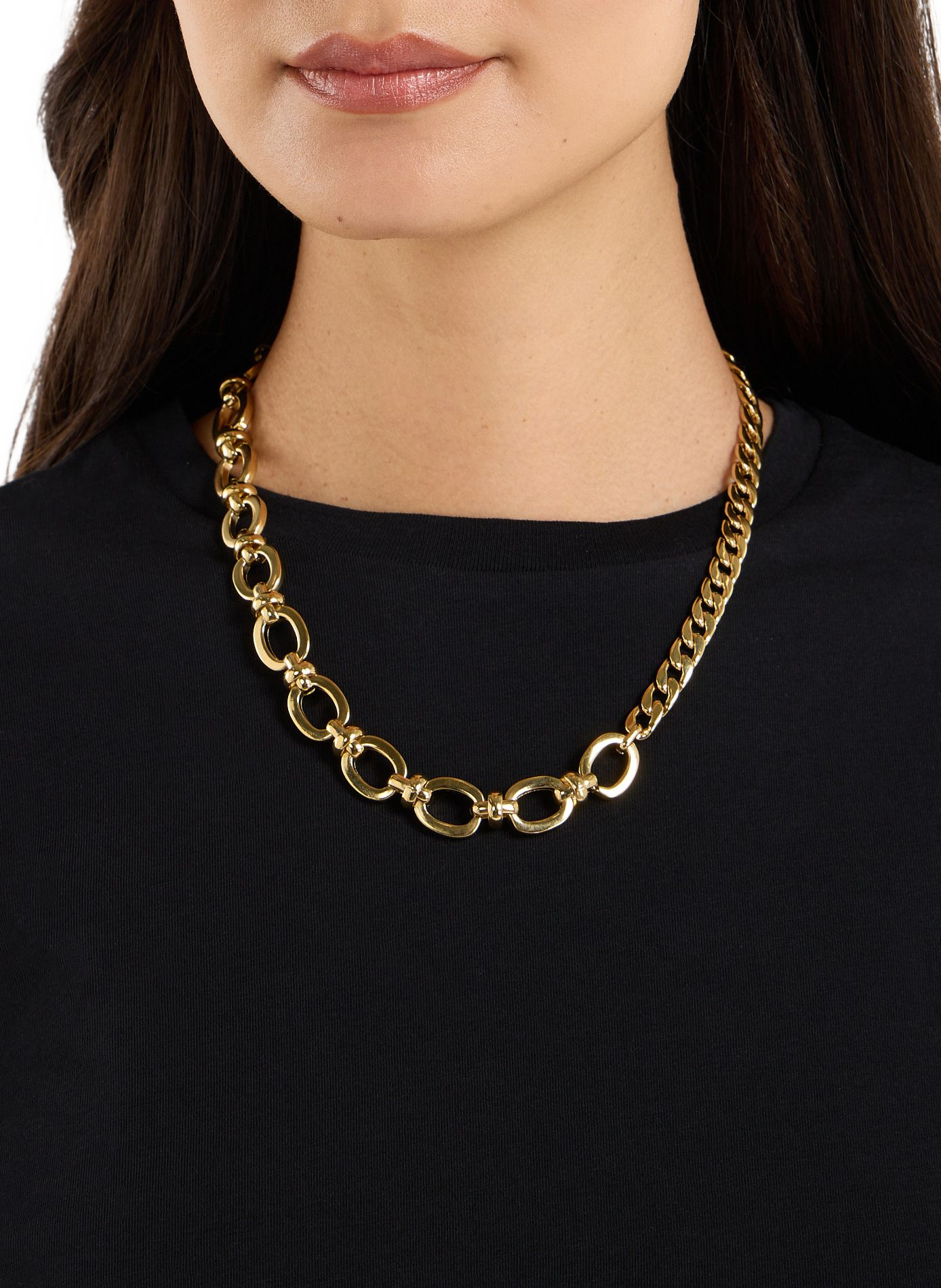 Choker mesh necklace SAISON 1865 Golden