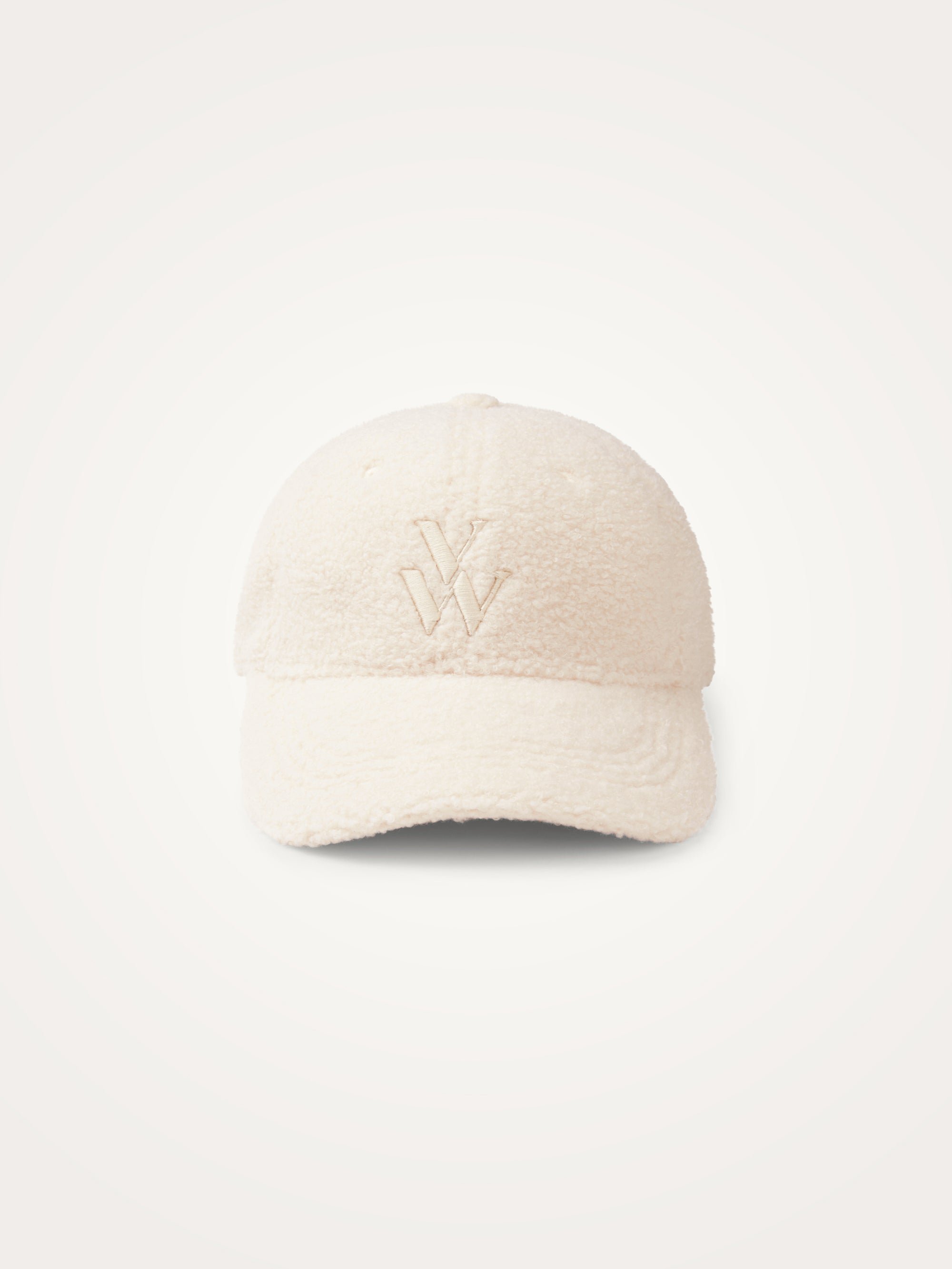Embroidered monogram cap VANESSA WU White