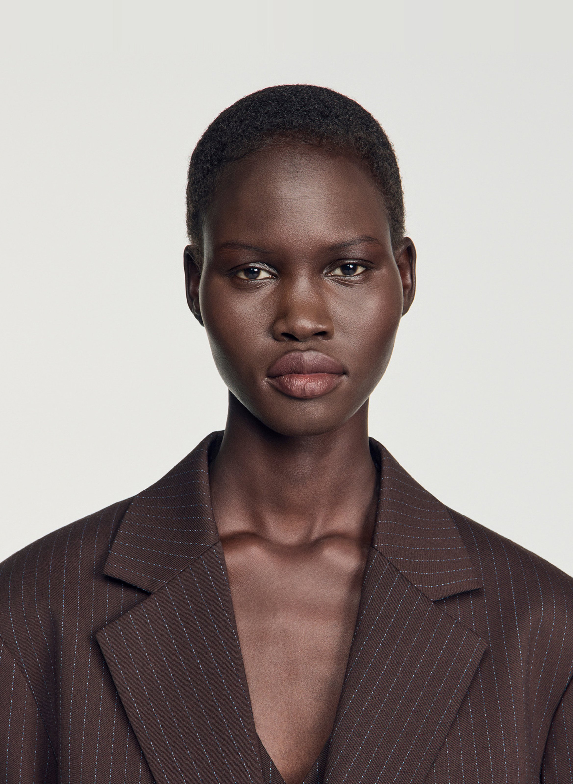 Veste de tailleur ajustée SANDRO Marron