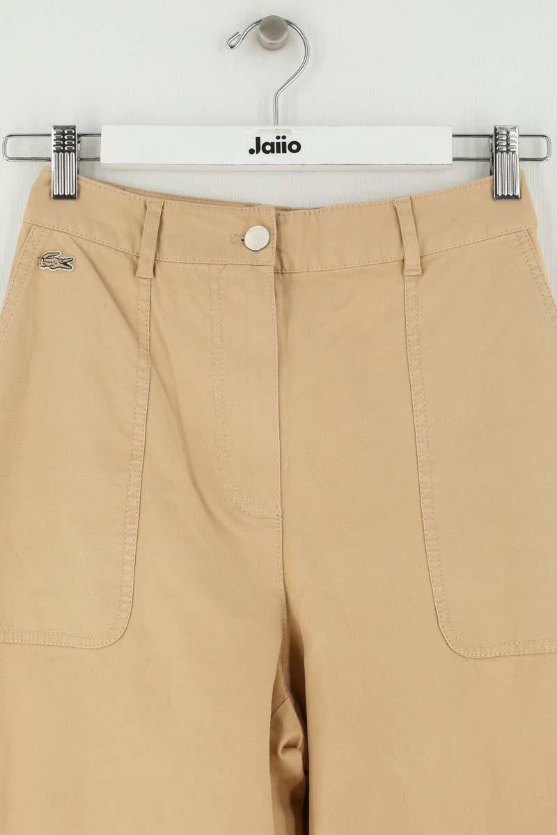 Straight-leg pants LACOSTE - SECONDE MAIN Beige