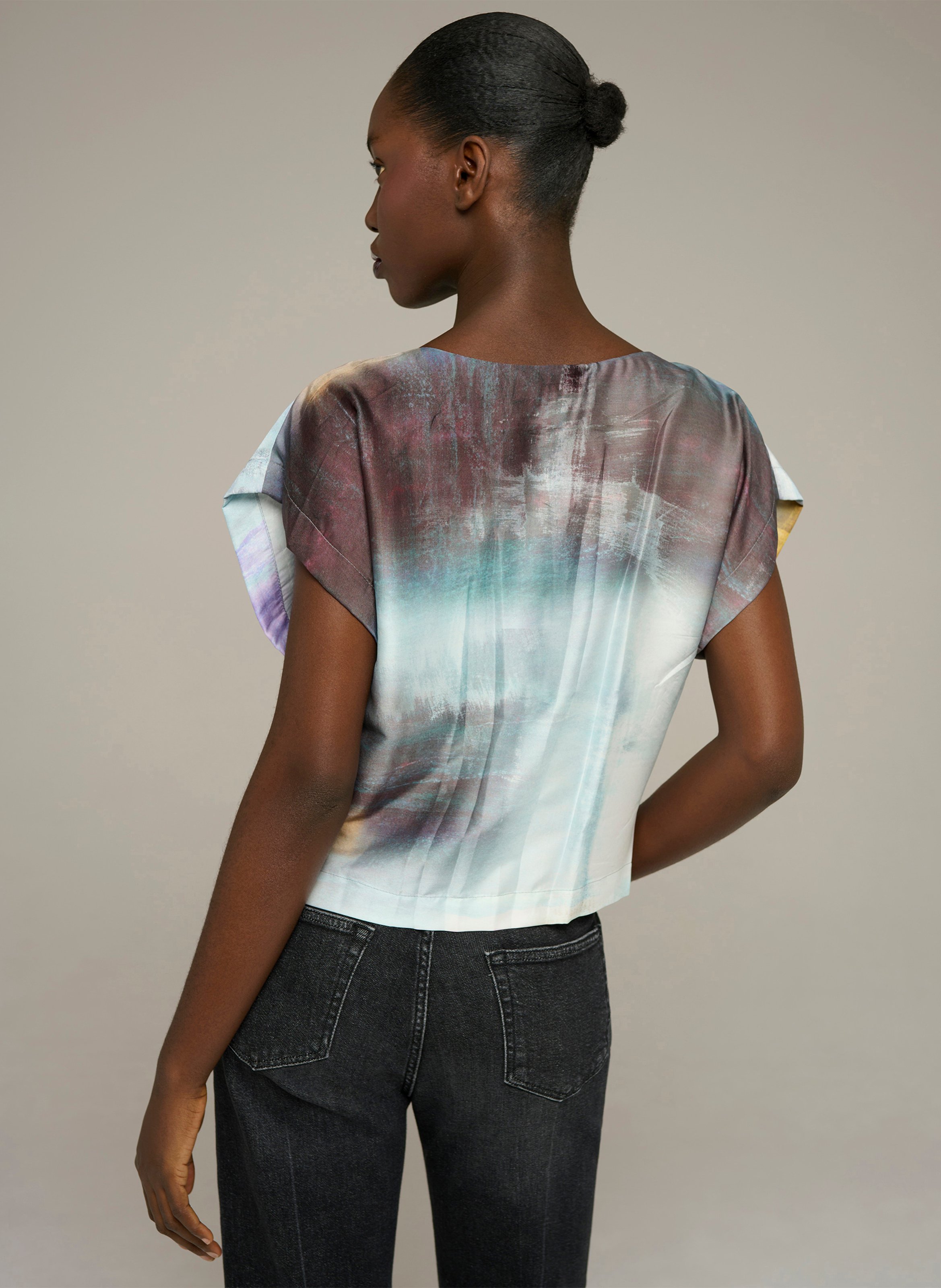 T-Shirt mit Print COTELAC Blau