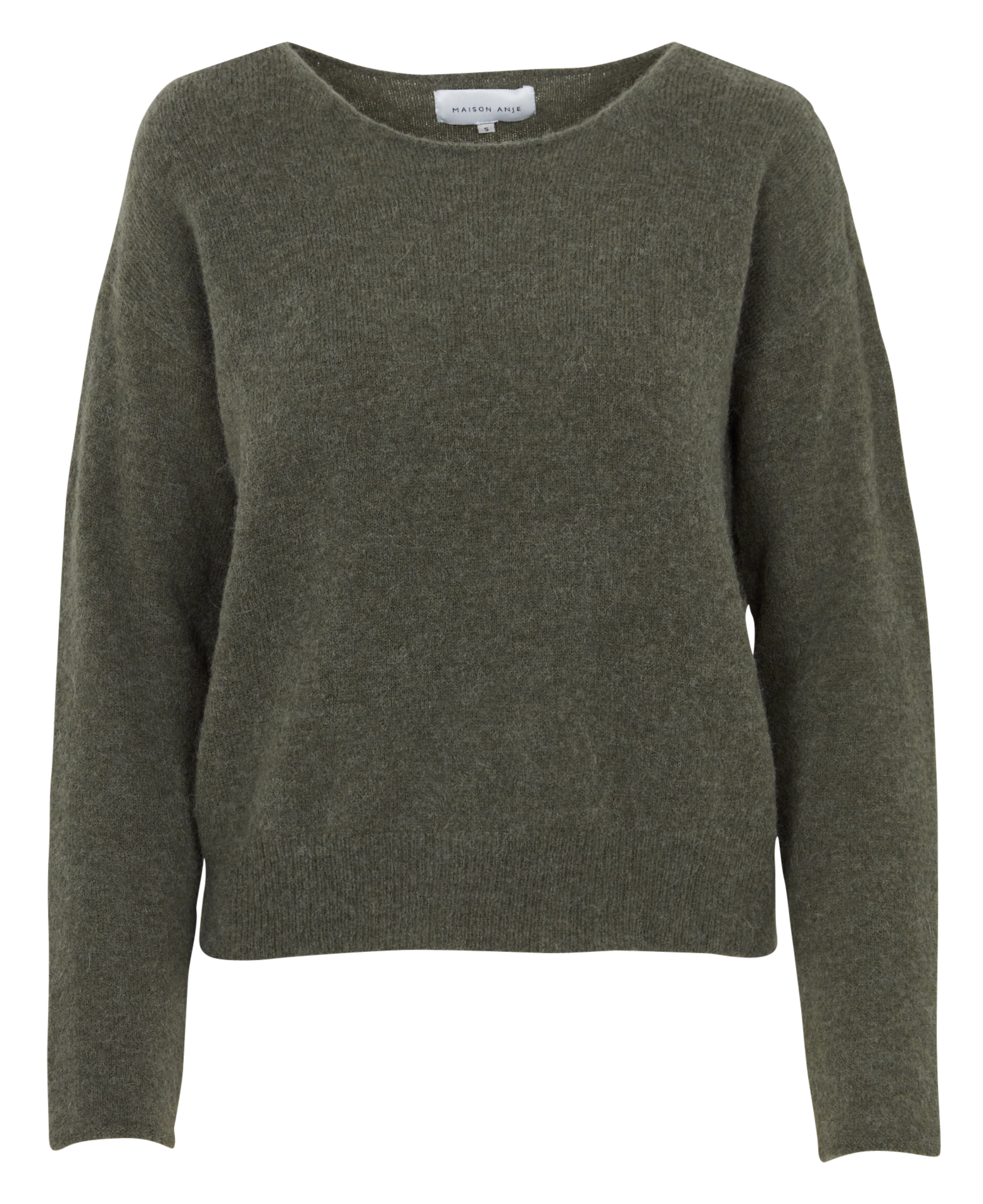 Pull oversize en laine mélangée MAISON ANJE Kaki