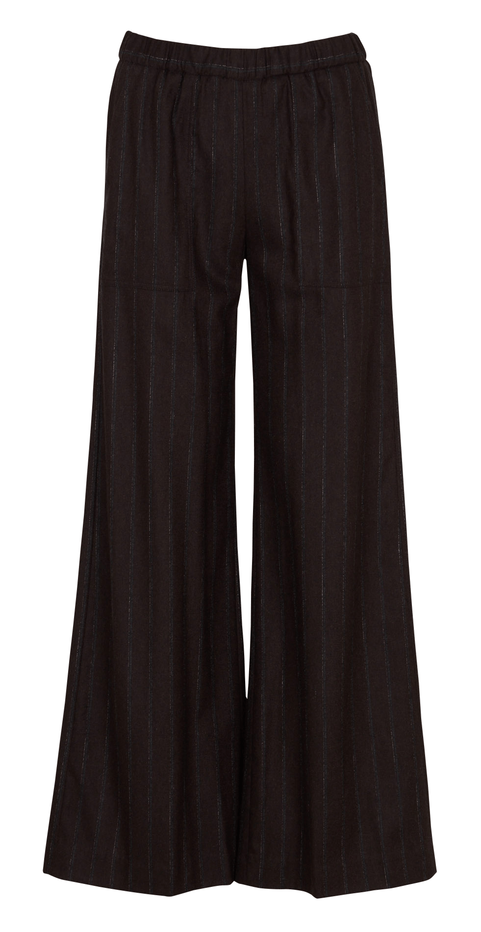 Striped wide-leg pants DIEGA Brown