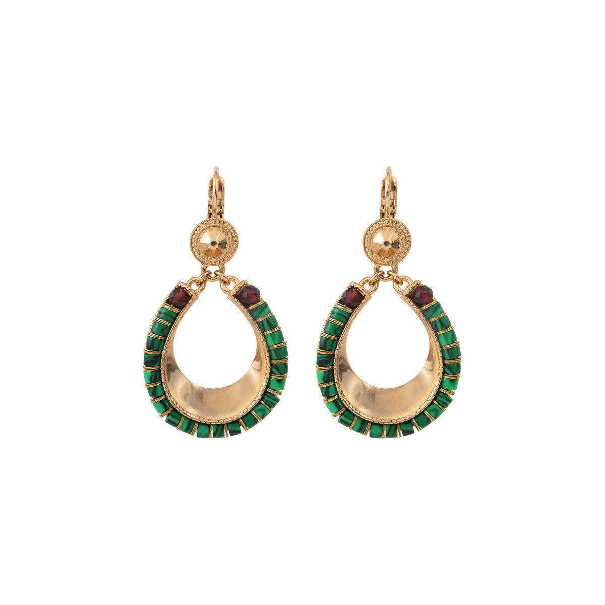 Sleeper earrings SATELLITE PARIS Green