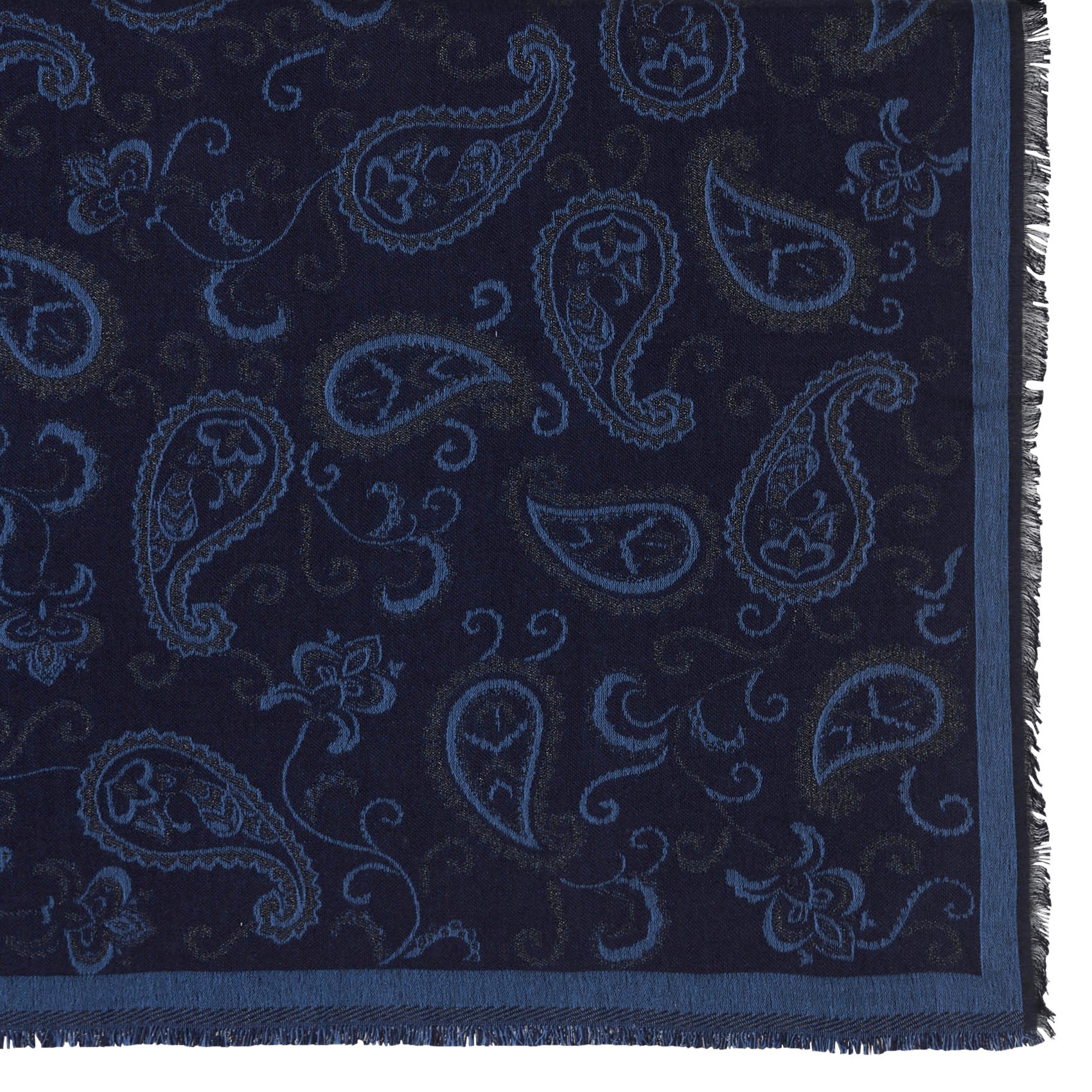 Echarpe en coton mélangé LA FEE MARABOUTEE Bleu