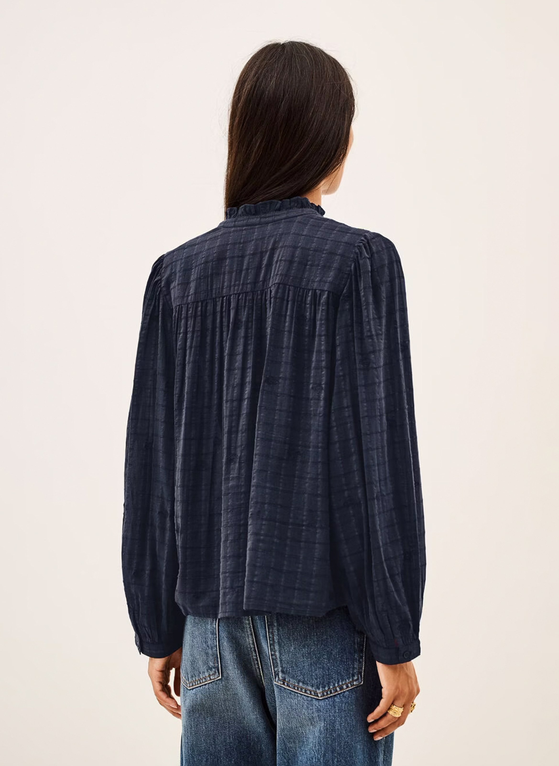 Chemise ample en coton mélangé BA&SH Bleu