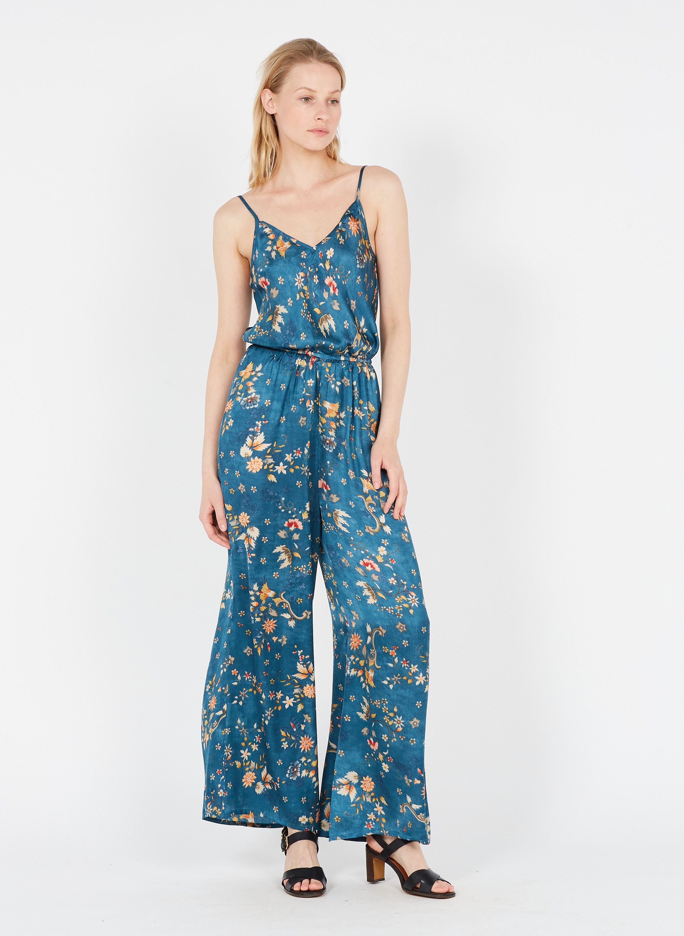 Flowery jumpsuit cheap