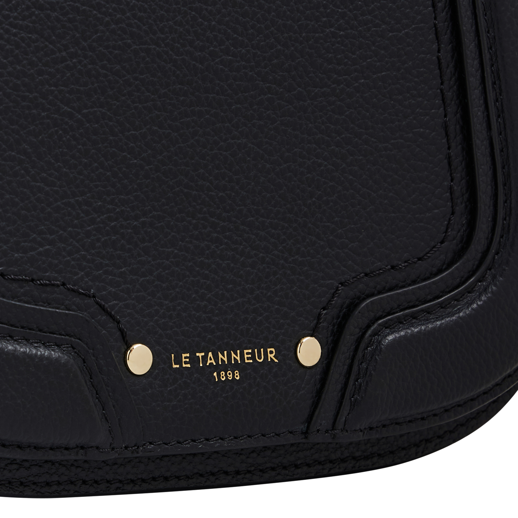 Sac bandoulière en cuir LE TANNEUR Noir