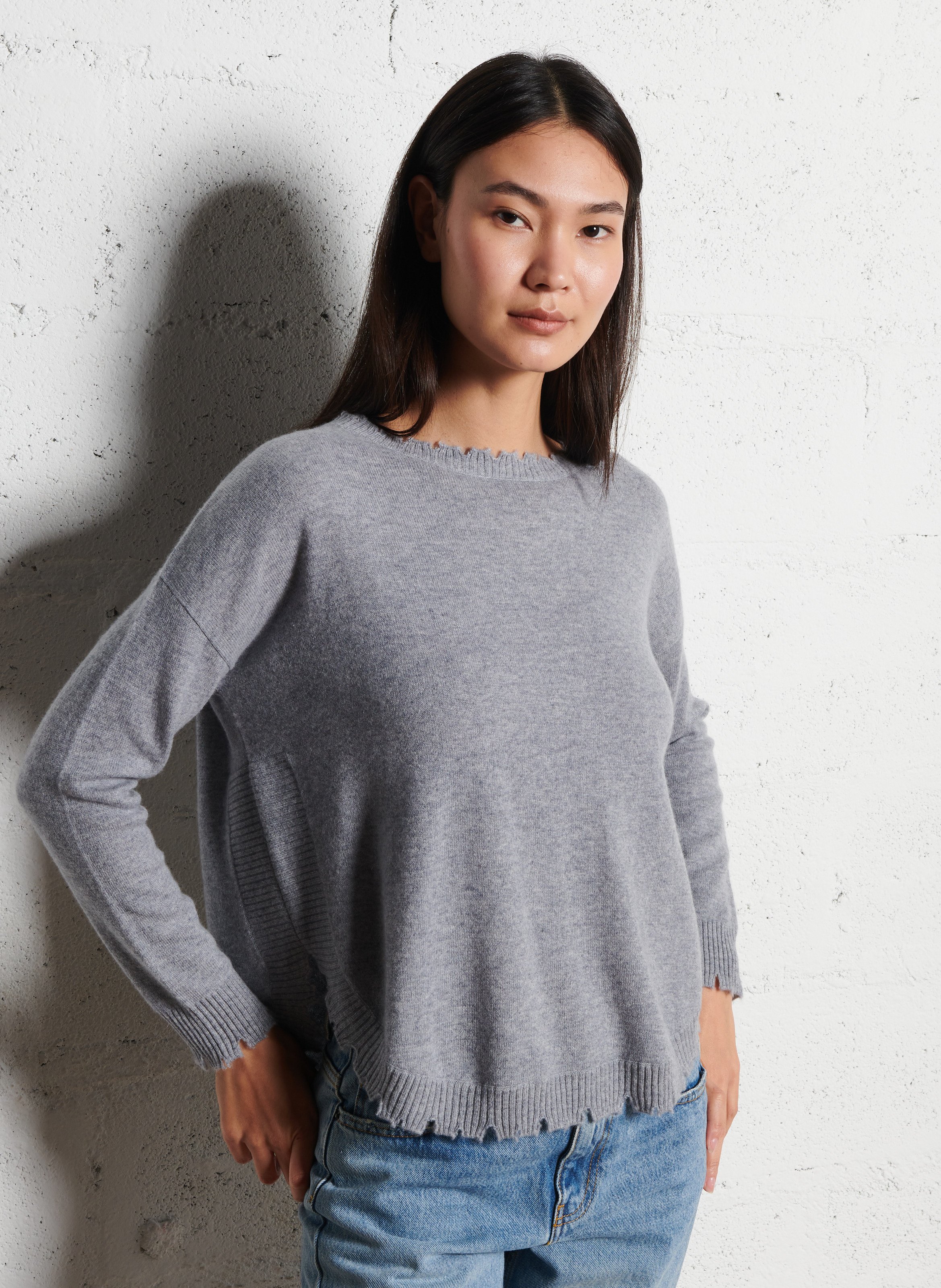 Pull oversize en cachemire maillé KUJTEN