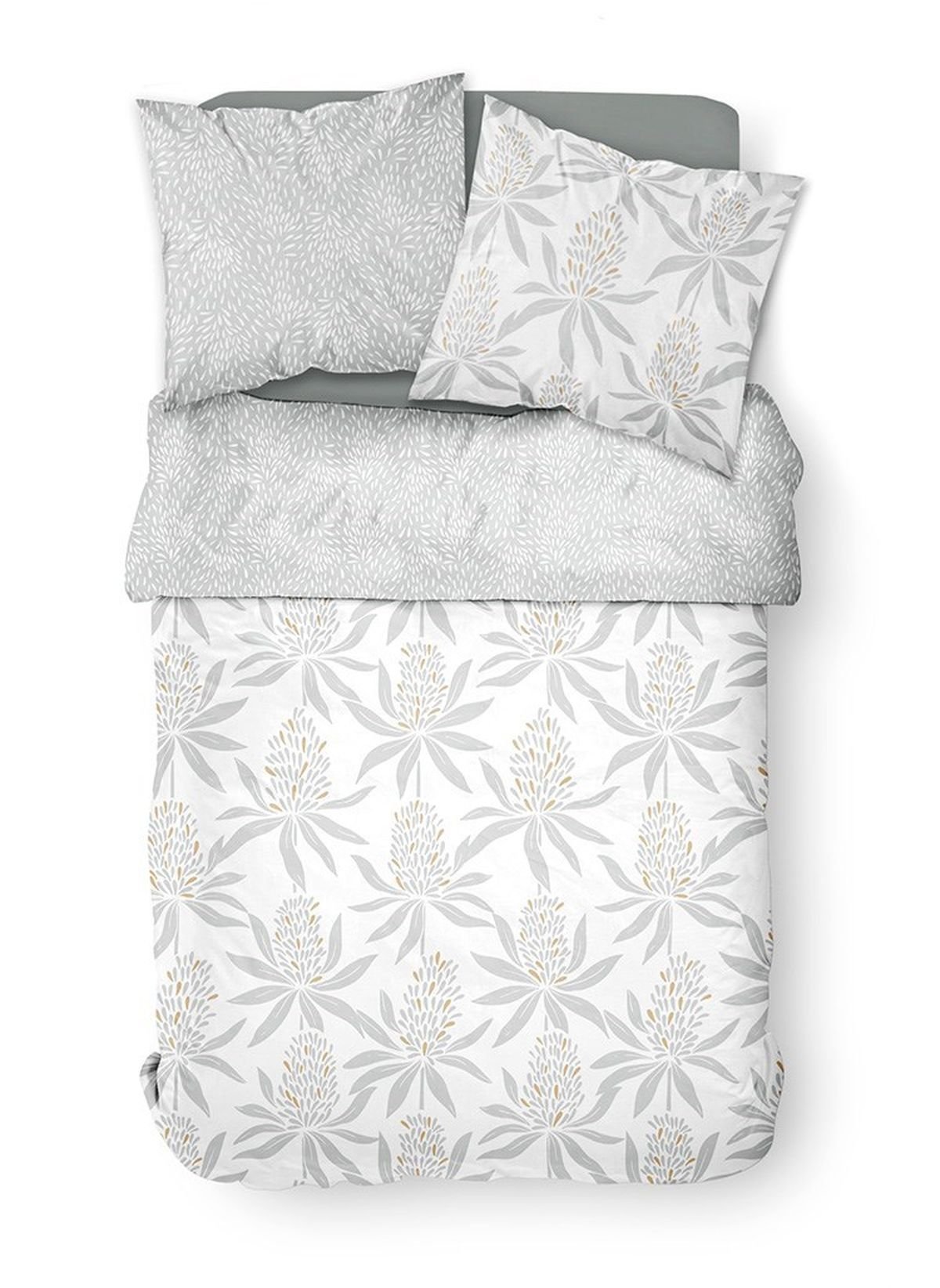 Floral printed cotton bedding set TODAY LINGE DE MAISON White