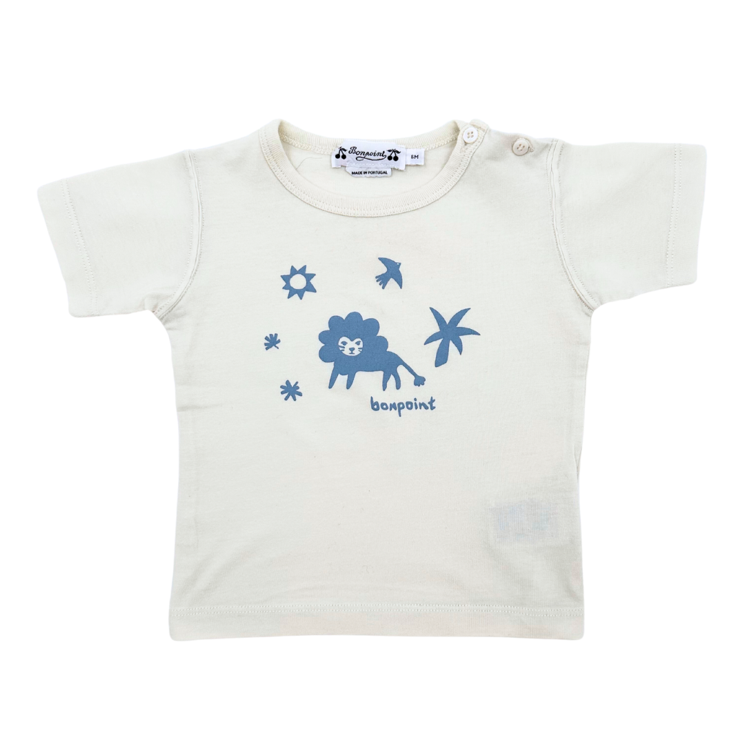 Beige baby T-shirt - 6 months BONPOINT - Seconde Main Beige