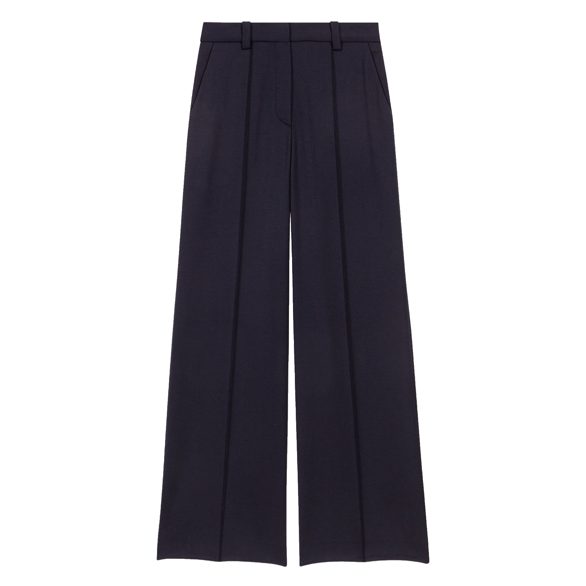 Pantalon de tailleur large  MAJE Bleu