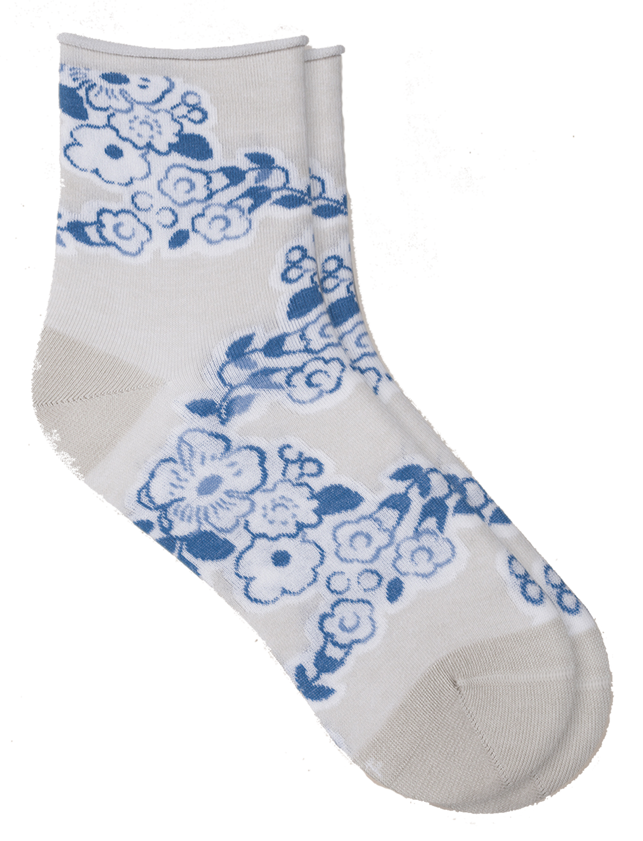 Printed cotton-blend socks BLEUFORET Beige