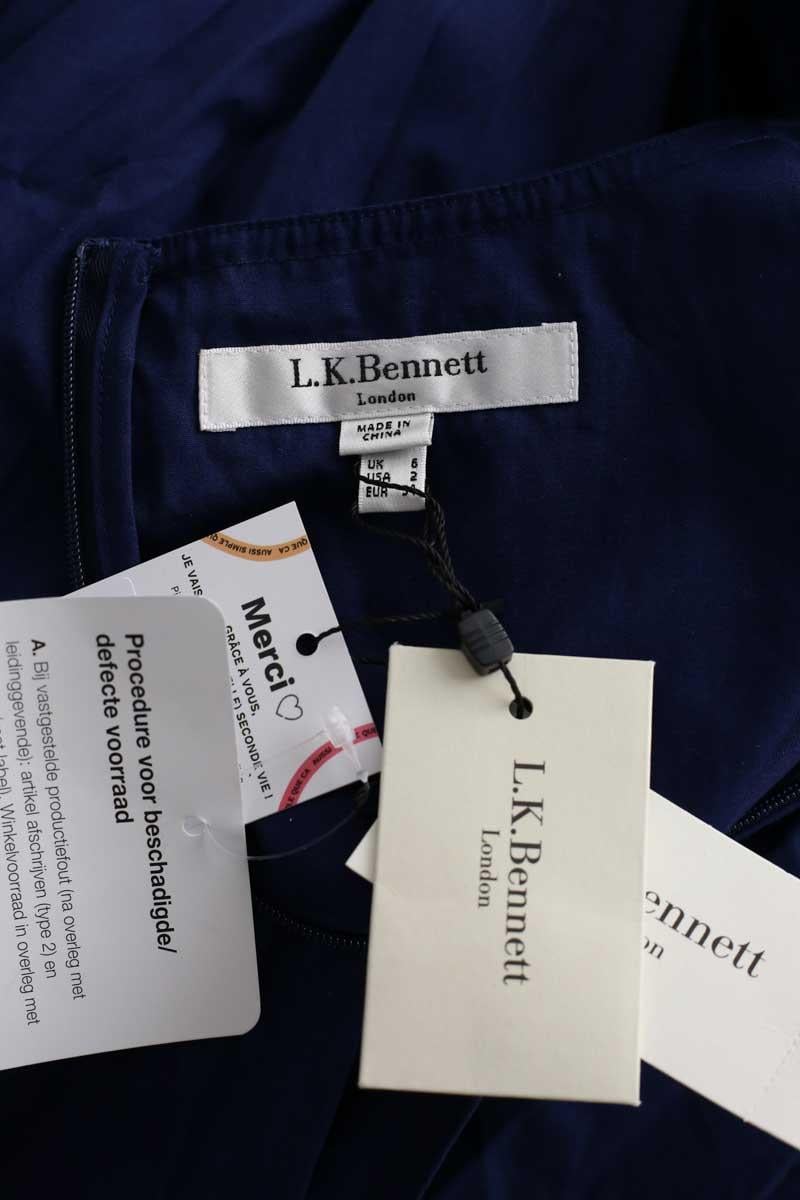 Cotton dress LK BENNETT - Seconde Main Blue