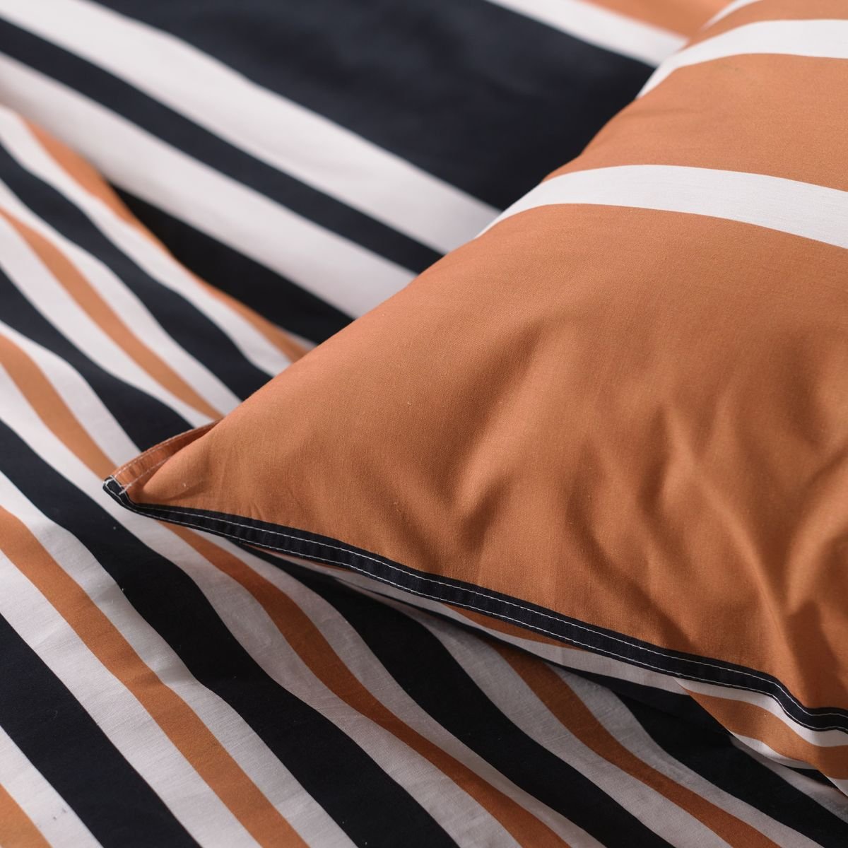 Printed cotton bed set TODAY LINGE DE MAISON Orange