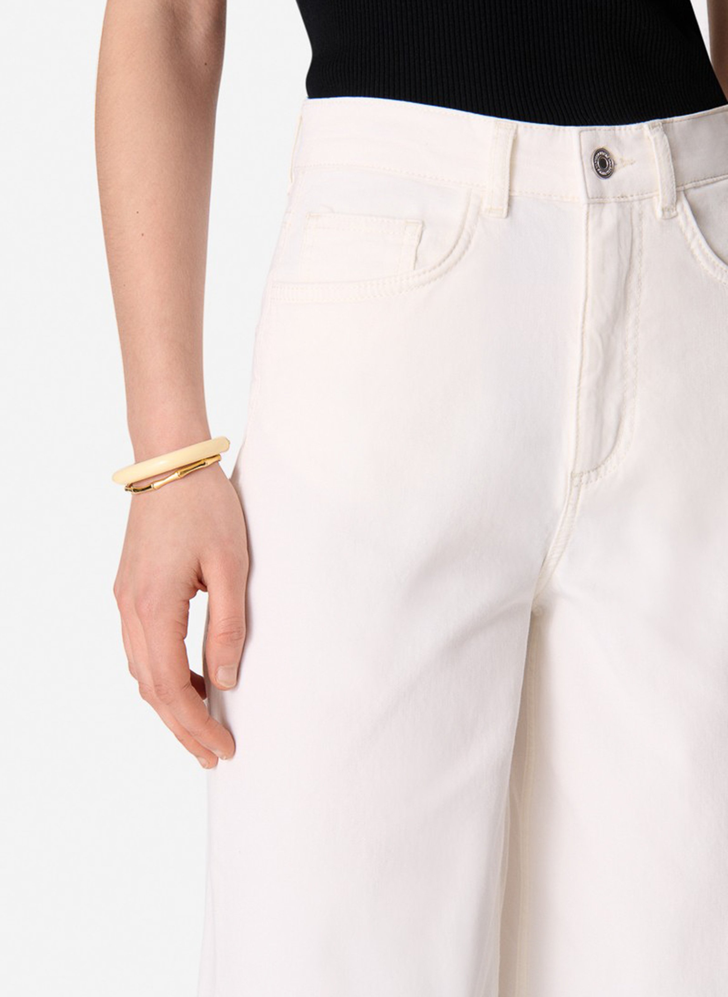 Jean large taille haute  VANESSA BRUNO Beige