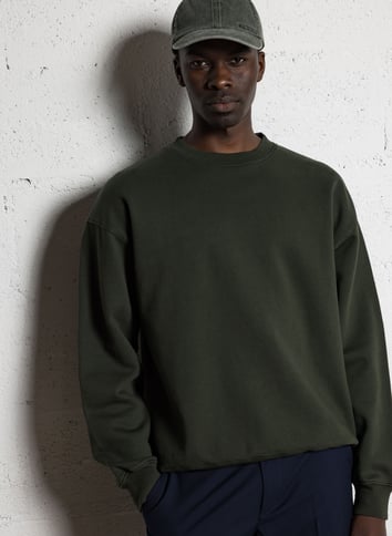 Sweat-Shirt Pull Homme Vert Foncé Doux à Capuche Manches Longues S011 Sweat-Shirt Pull Homme Vert Foncé Doux à Capuche Manches Longues S011