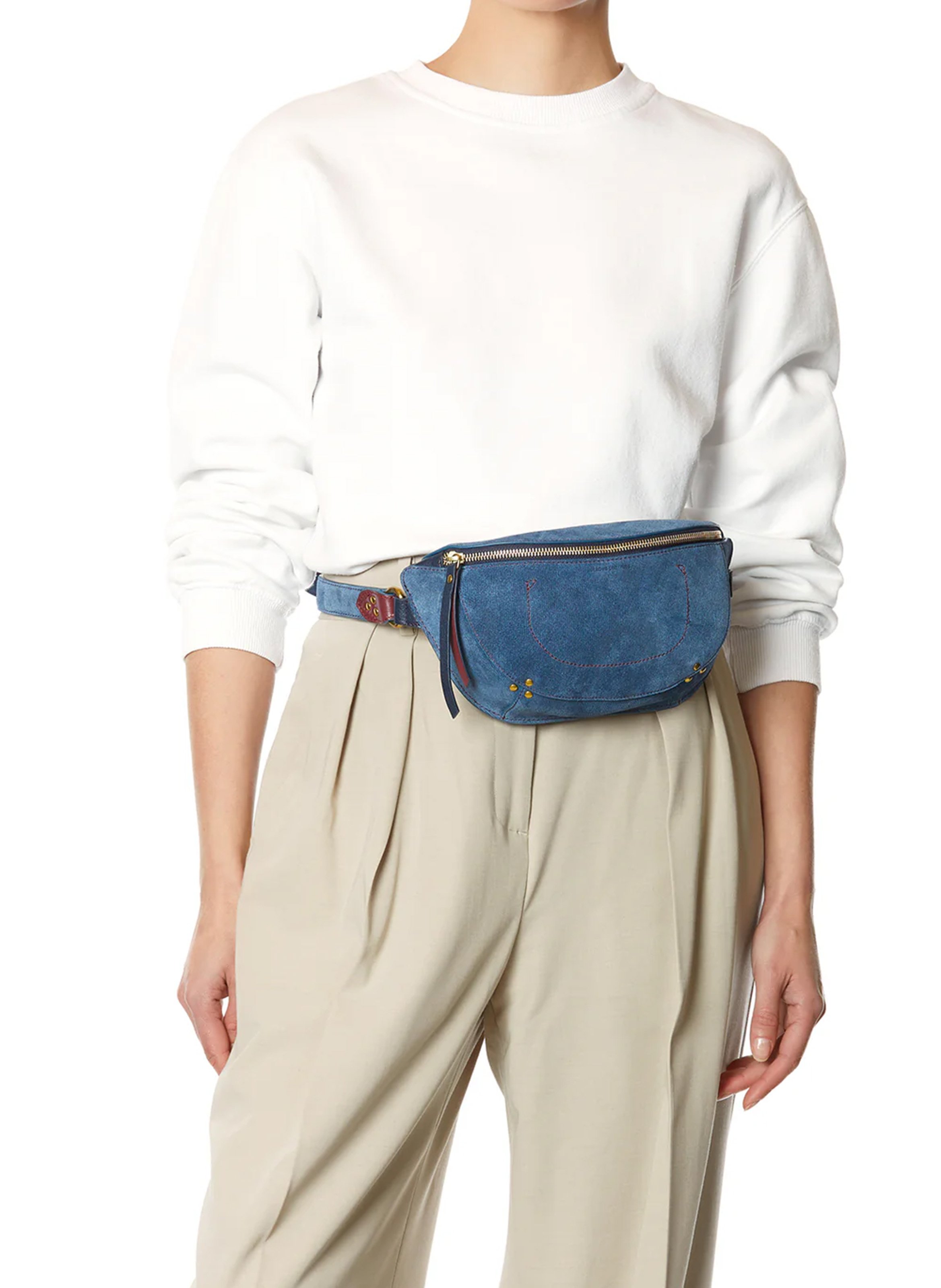 Denim fanny pack JEROME DREYFUSS Blue