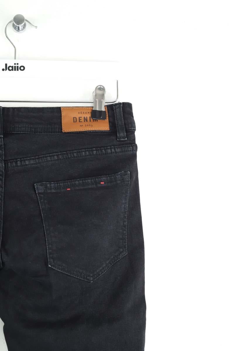 Cotton skinny jeans SEZANE - Seconde main Black