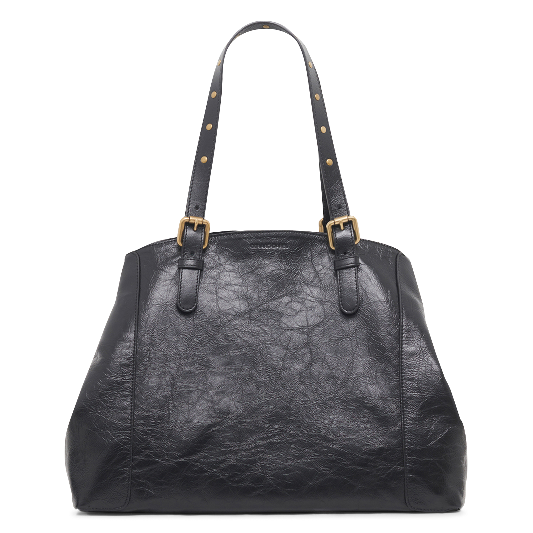 Leren shopper GERARD DAREL Zwart