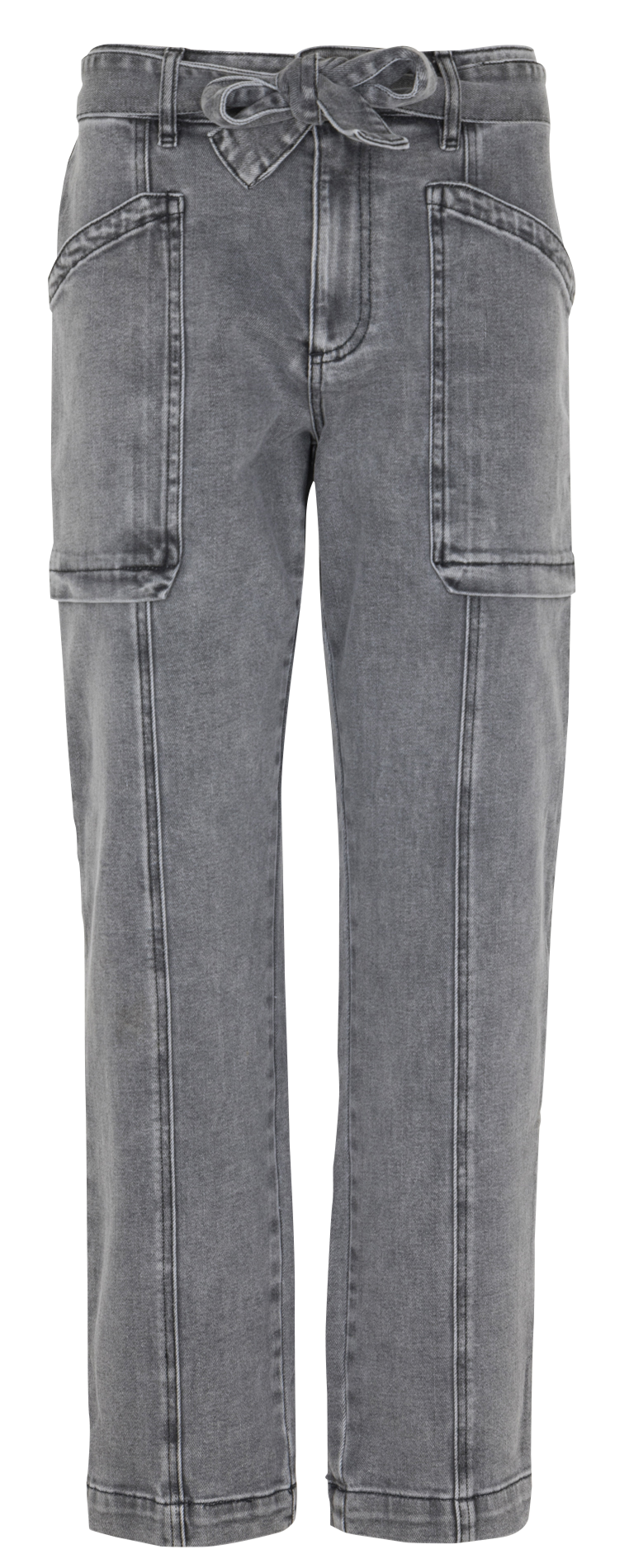 - Straight-leg jeans
- 5 pockets
- Straight cut
- Faded effect IKKS Grey