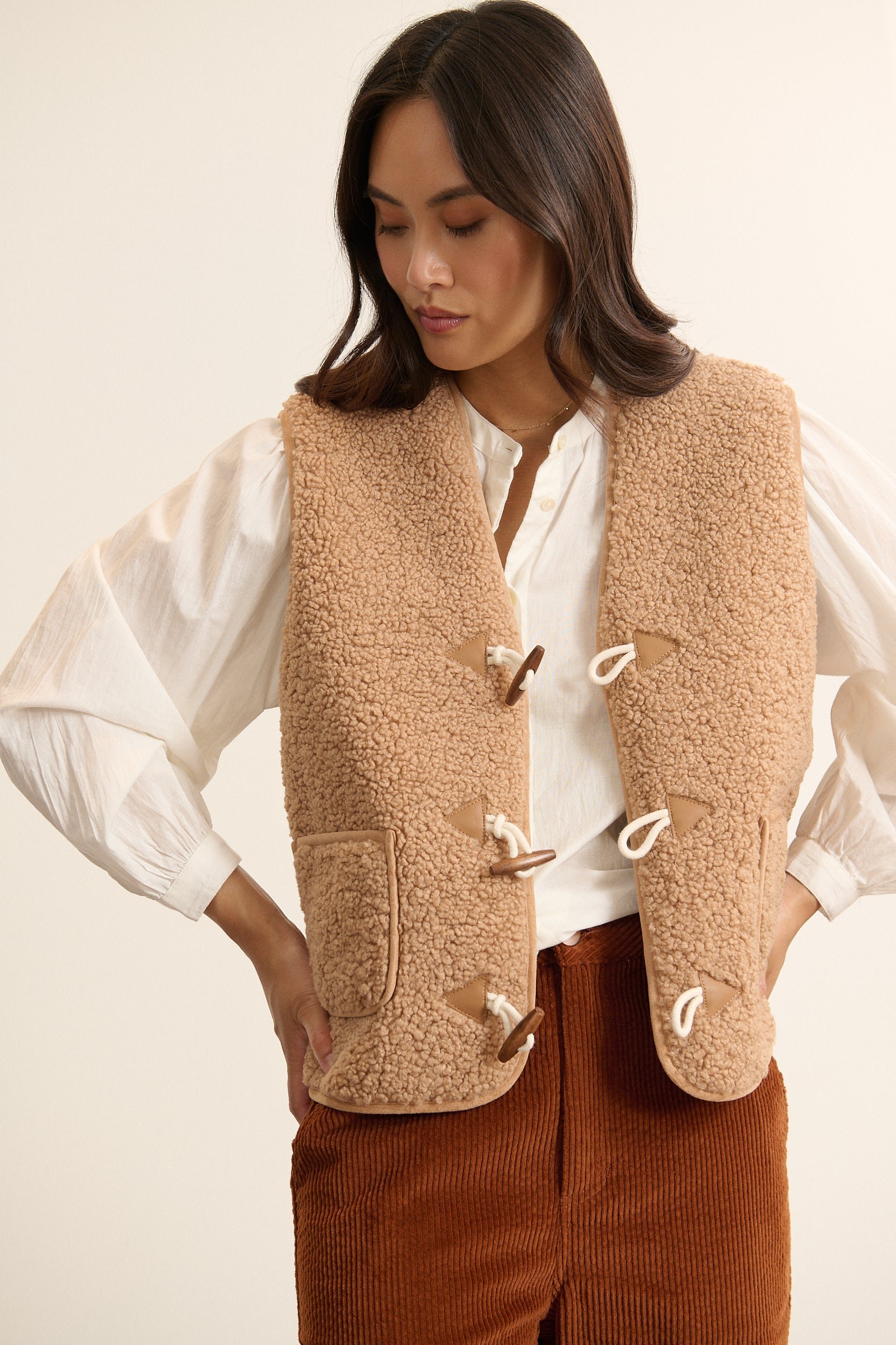 Sleeveless jacket GARANCE PARIS Beige