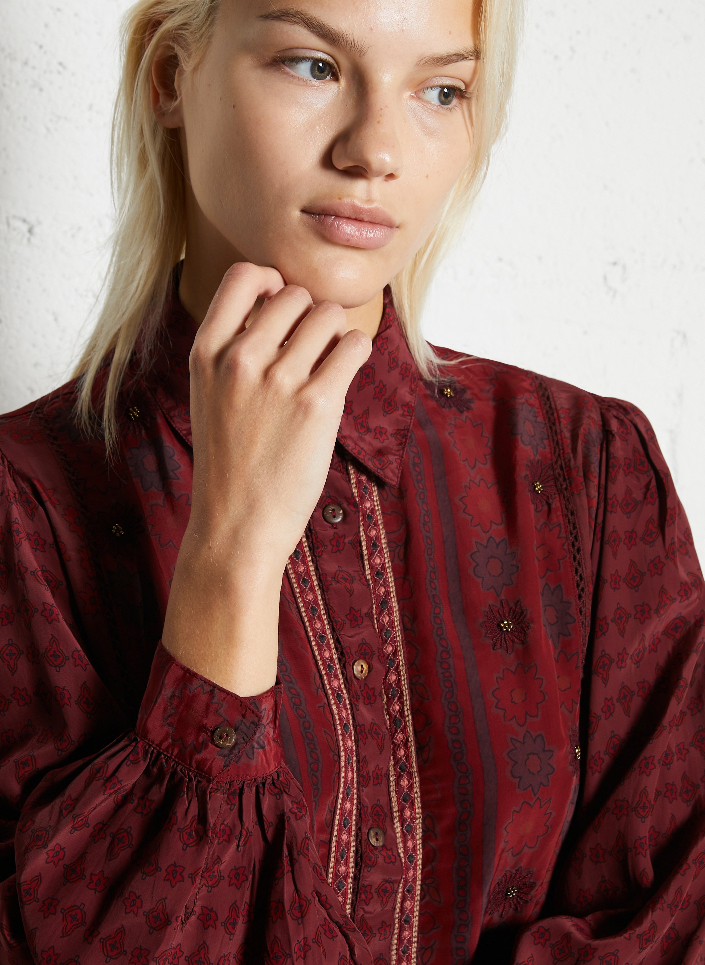 Chemise col classique MAISON HOTEL Red