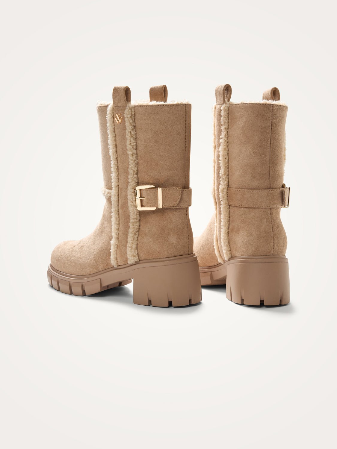 Suede ankle boots VANESSA WU Beige
