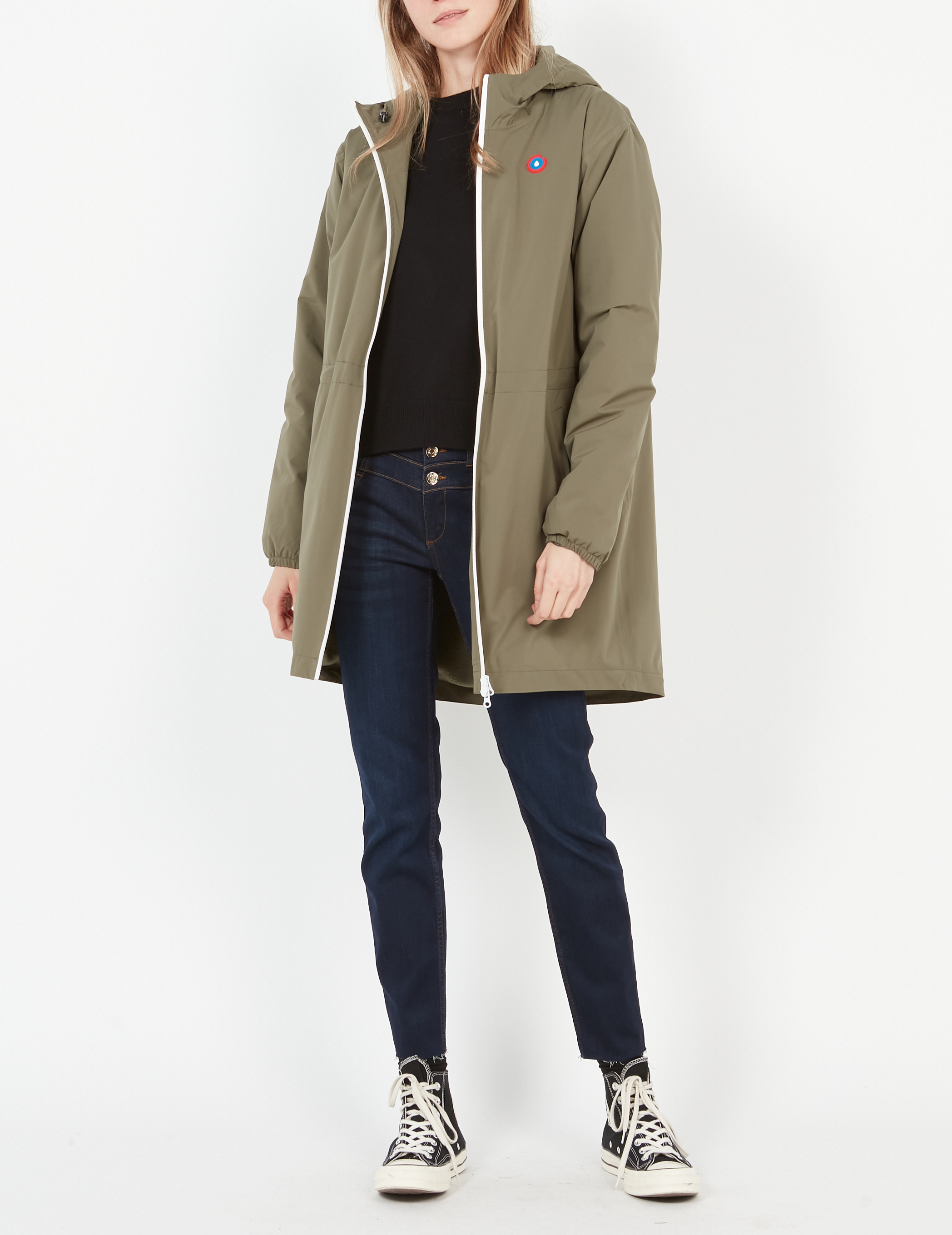 Coupe-vent imperméable à capuche  FLOTTE Vert