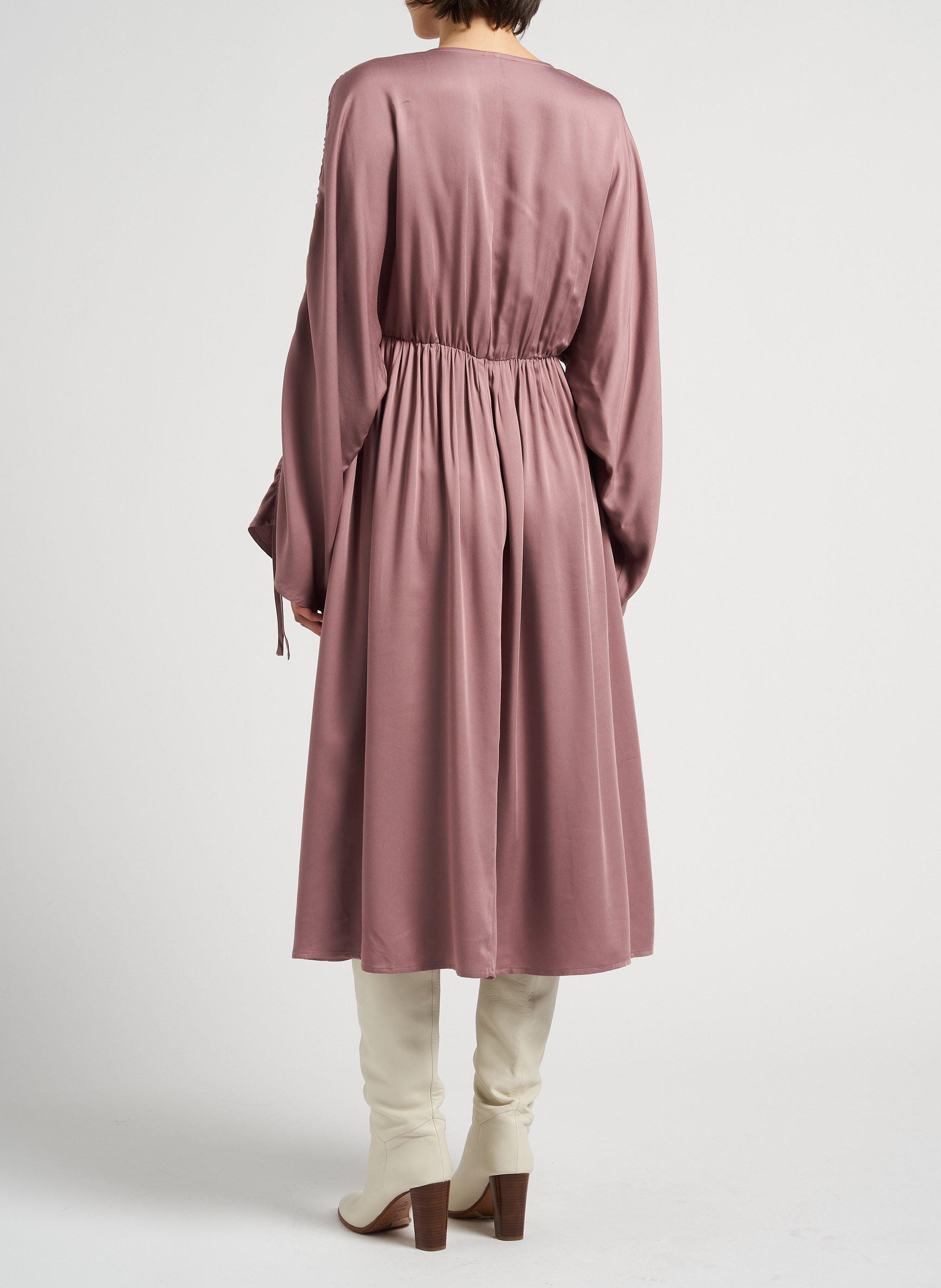 Midikleid mit V-Ausschnitt VILA Violett