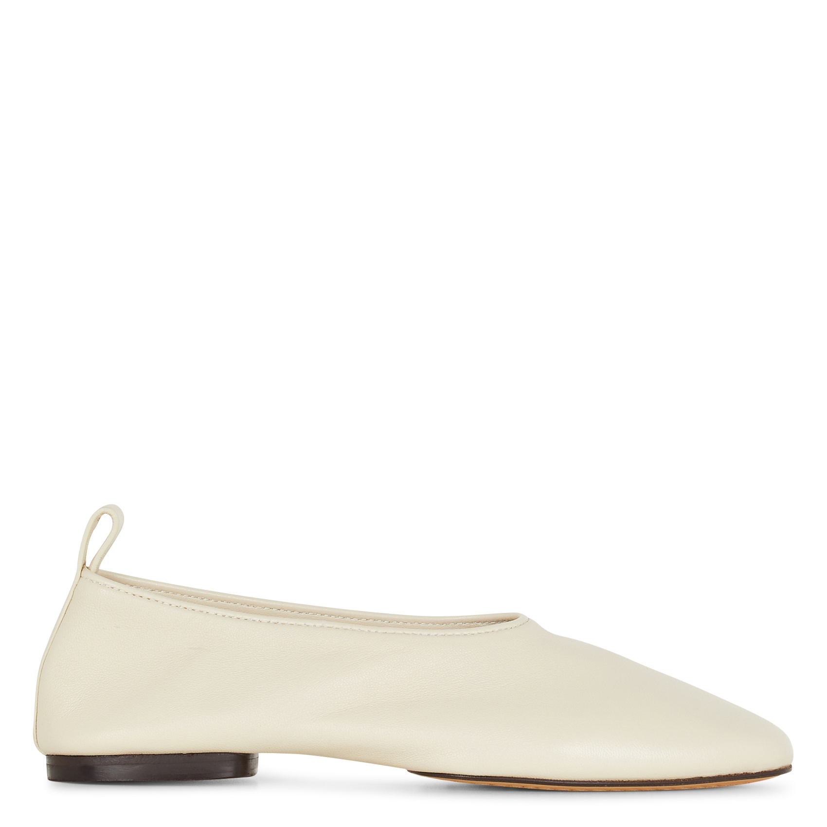 Leather ballerina flats SOEUR Beige