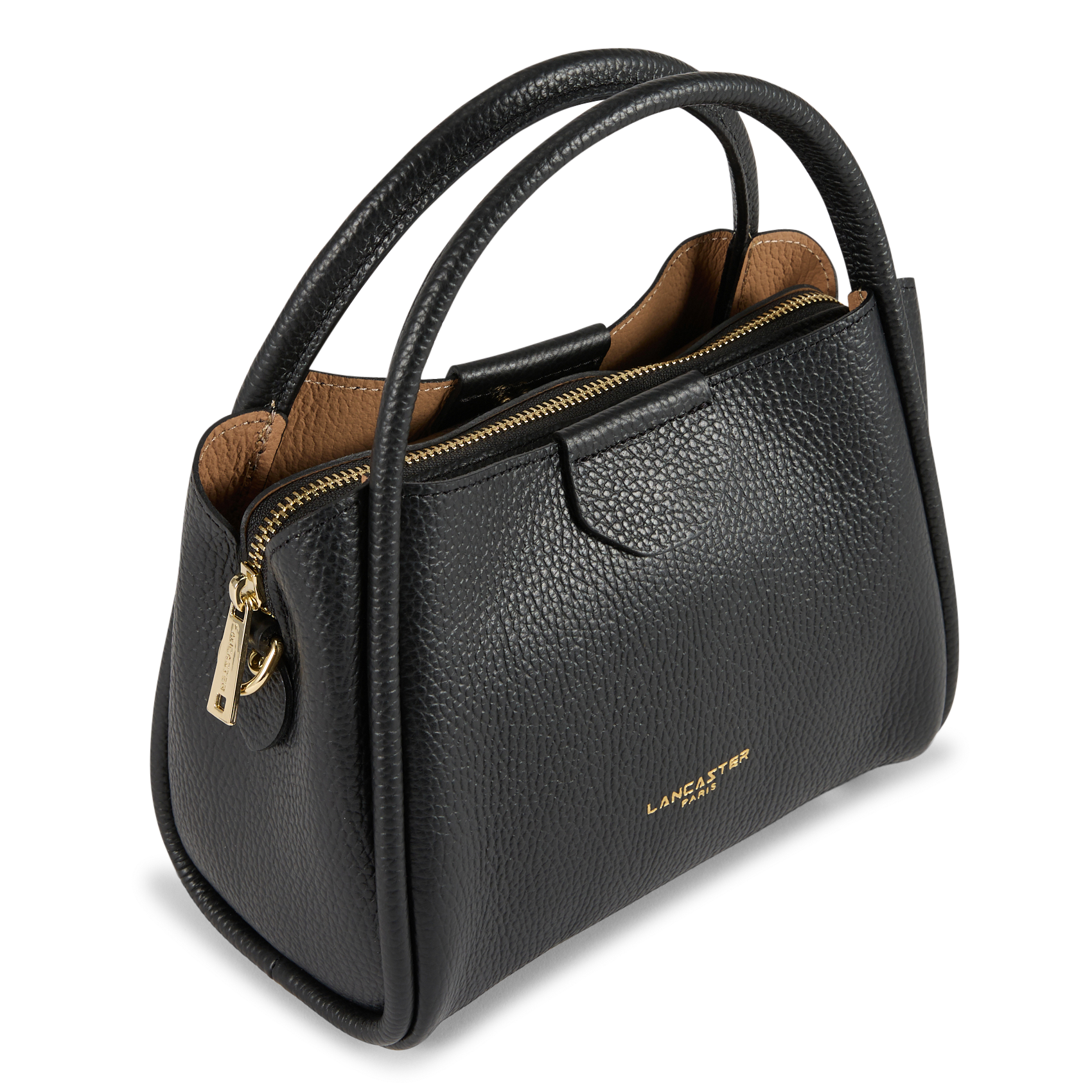 Sac à main en cuir LANCASTER PARIS Noir
