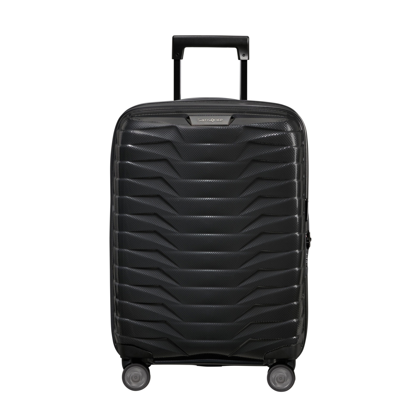 Proxis 4-wheel carry-on suitcase size S Black
