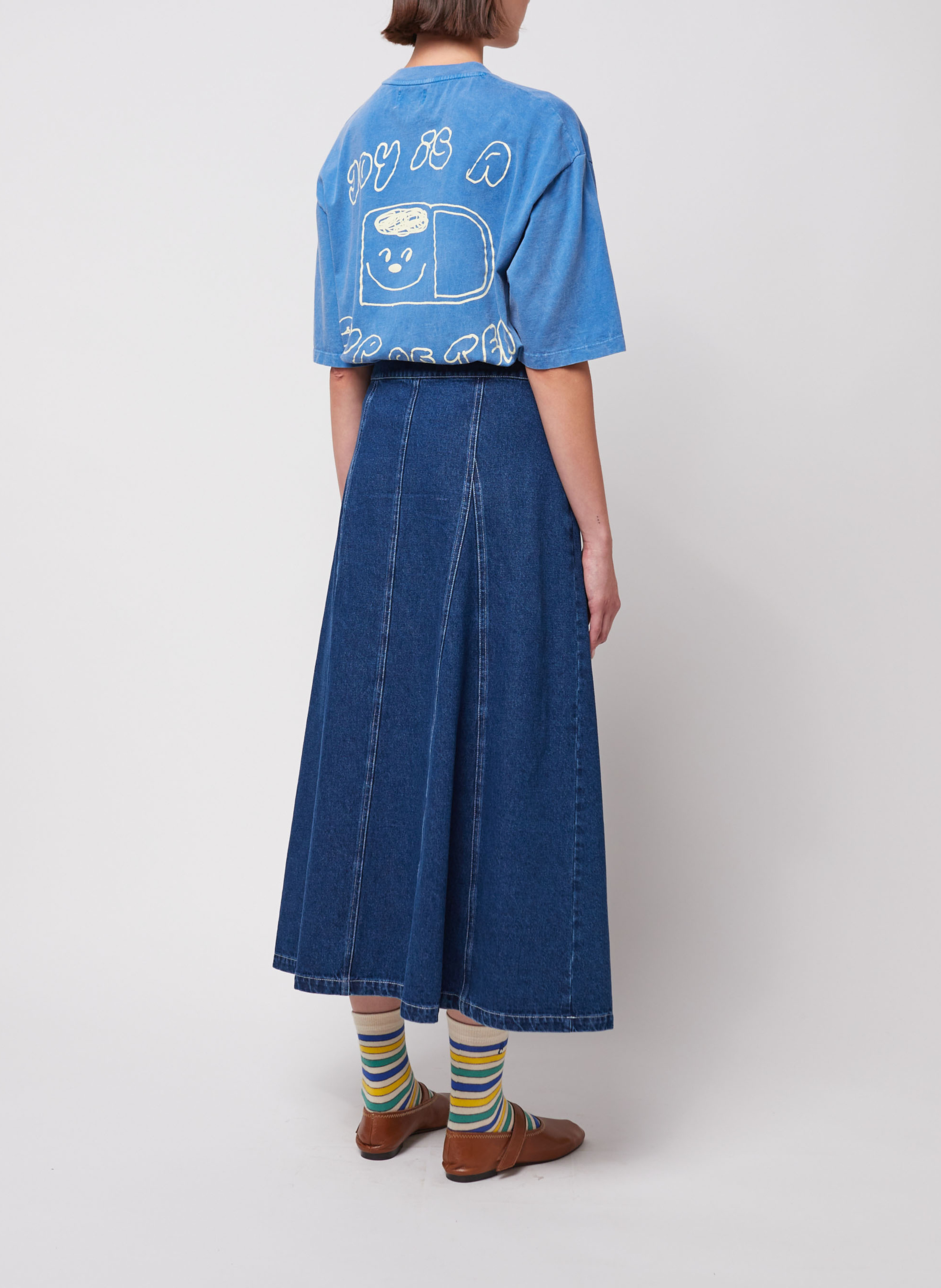 Halflange, katoenen plooirok BOBO CHOSES Roze