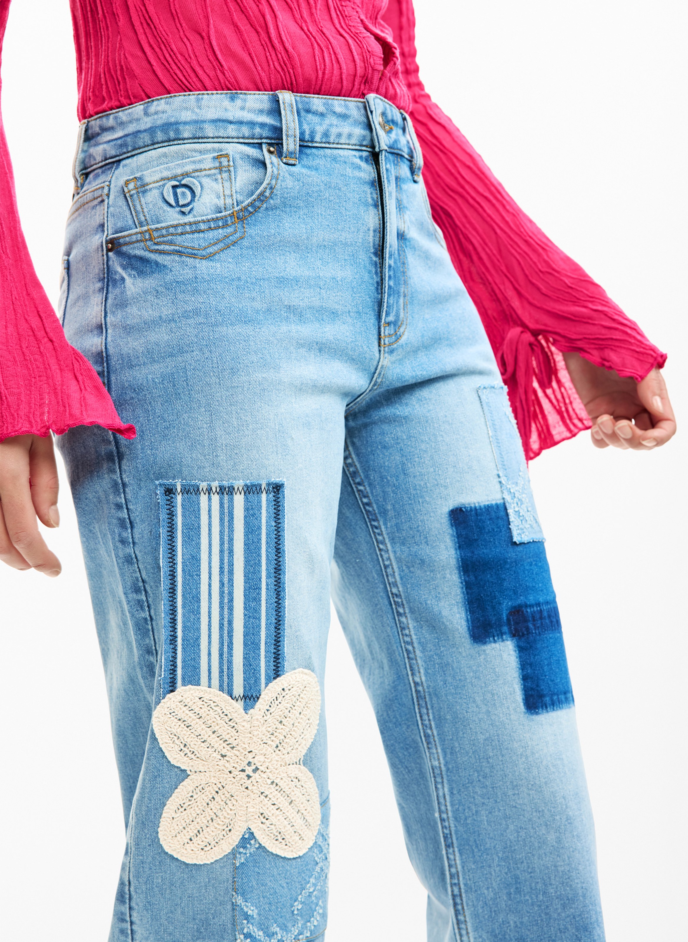 Capri-Jeans DESIGUAL Blau