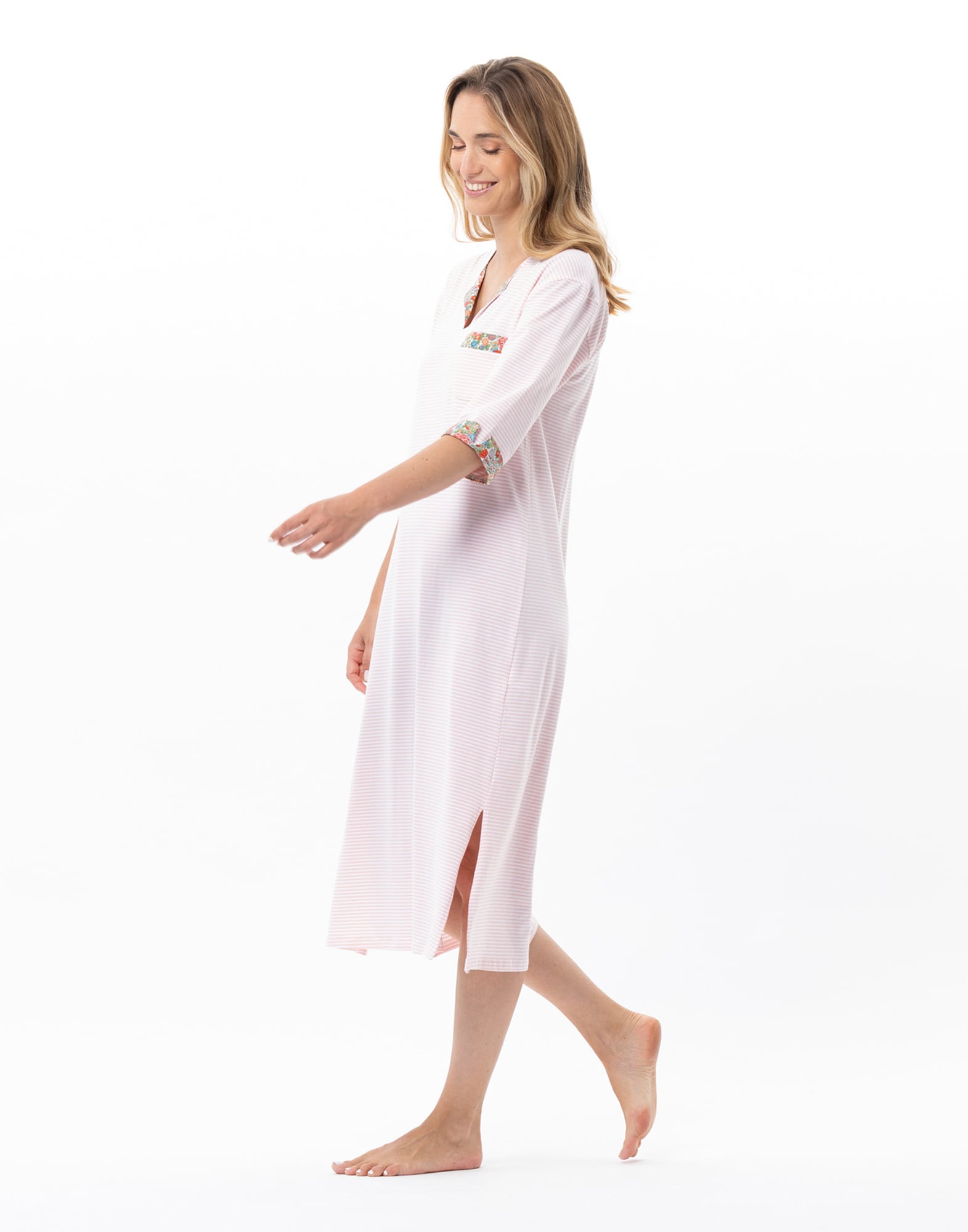 Long cotton nightshirt LE CHAT Multicolored