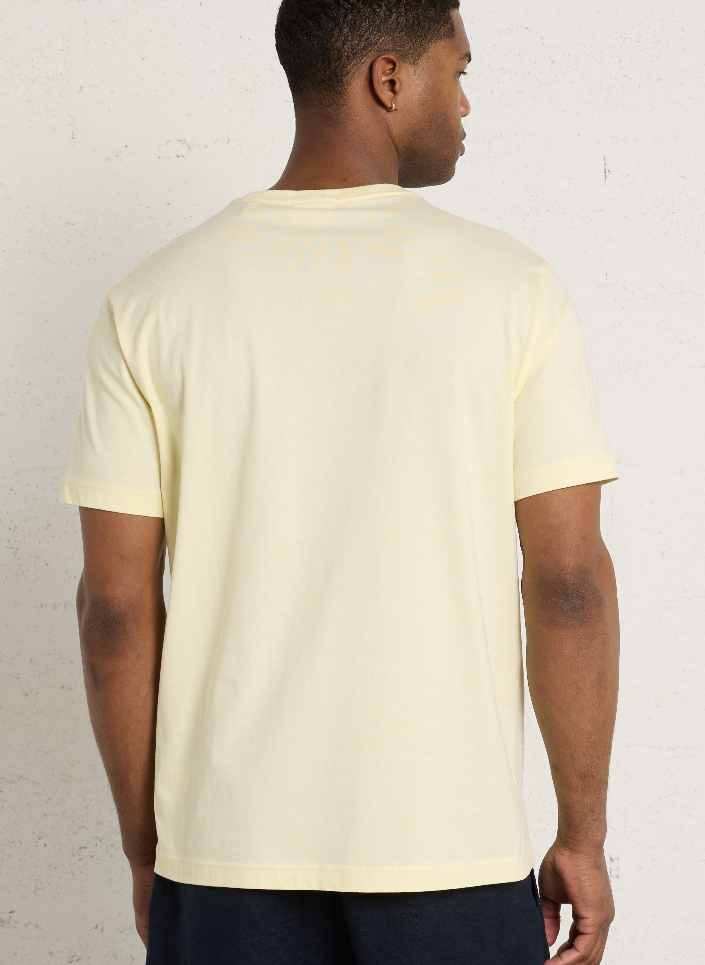 Tee-shirt en coton col rond GANT Jaune