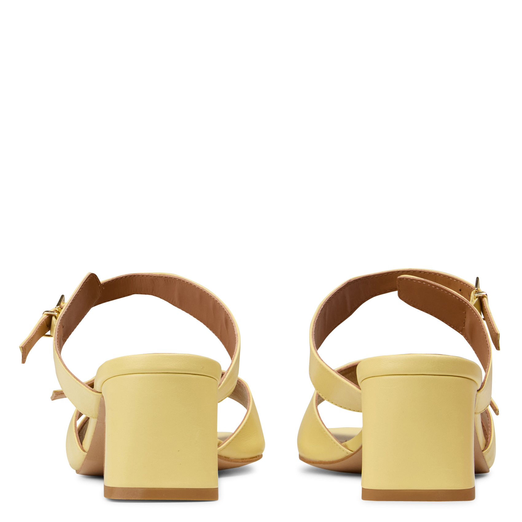 Sandales hautes en cuir MELLOW YELLOW Jaune