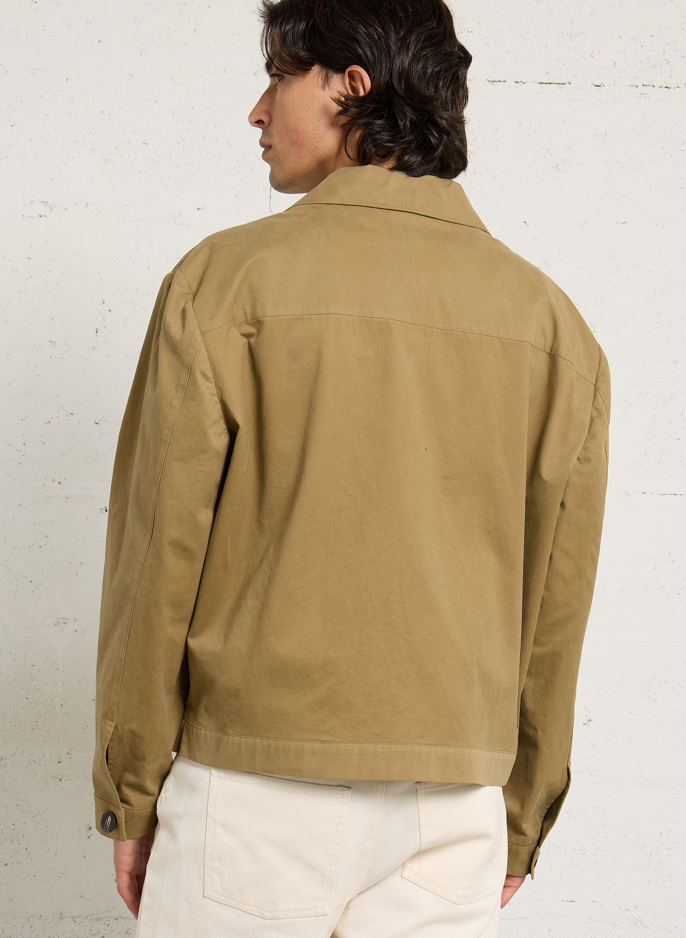 Recht, katoenen jasje IMPERIAL Bruin